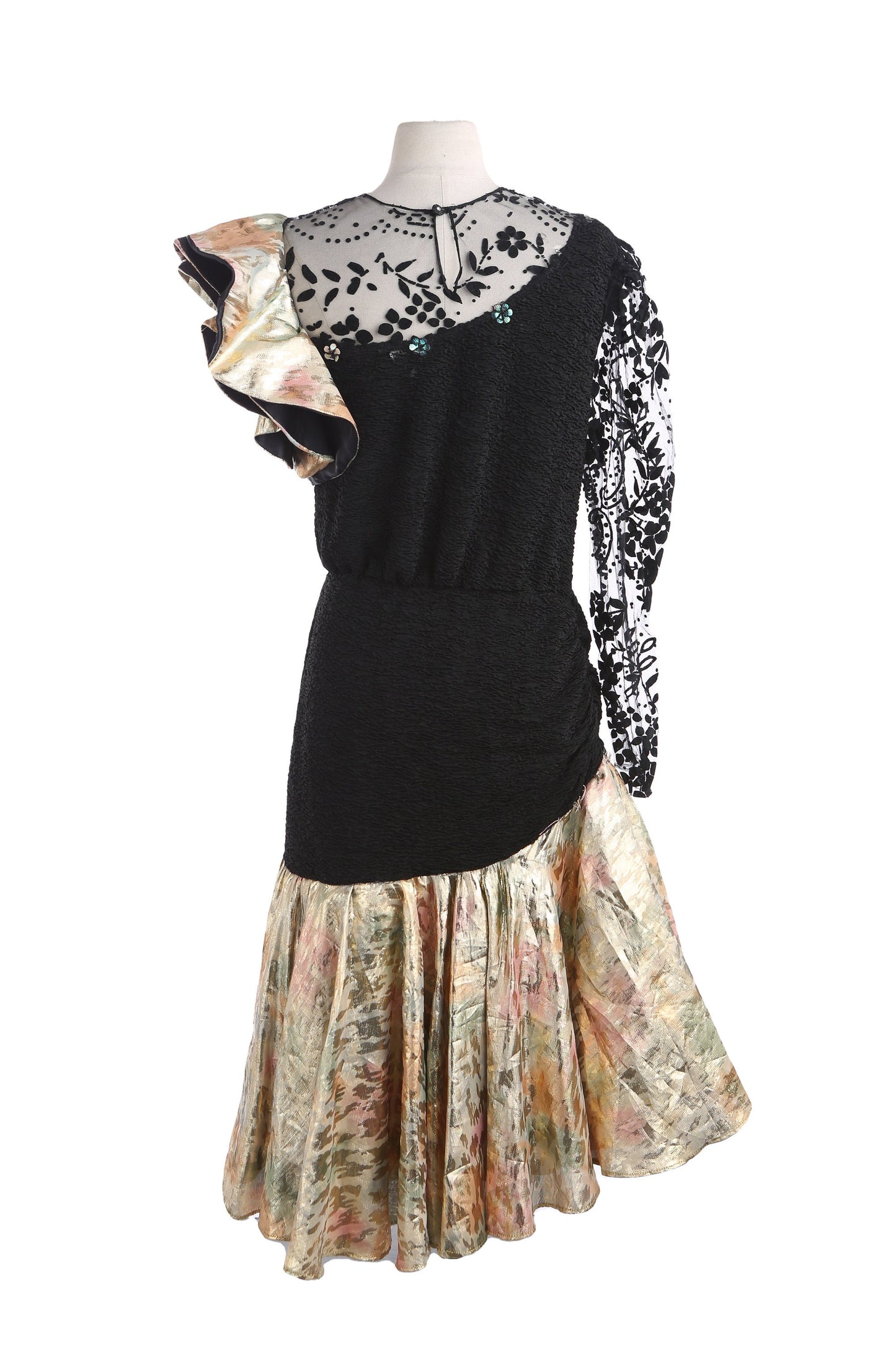 Vintage Women Black Party Dress - Era 1980s - 1990s