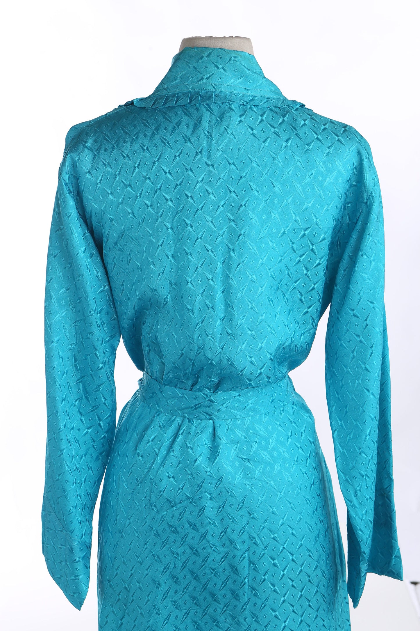 Vintage Embroidered Night Blue Robe by New Look Yokahama Sakaki