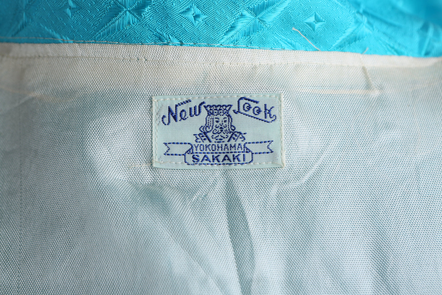 Vintage Embroidered Night Blue Robe by New Look Yokahama Sakaki