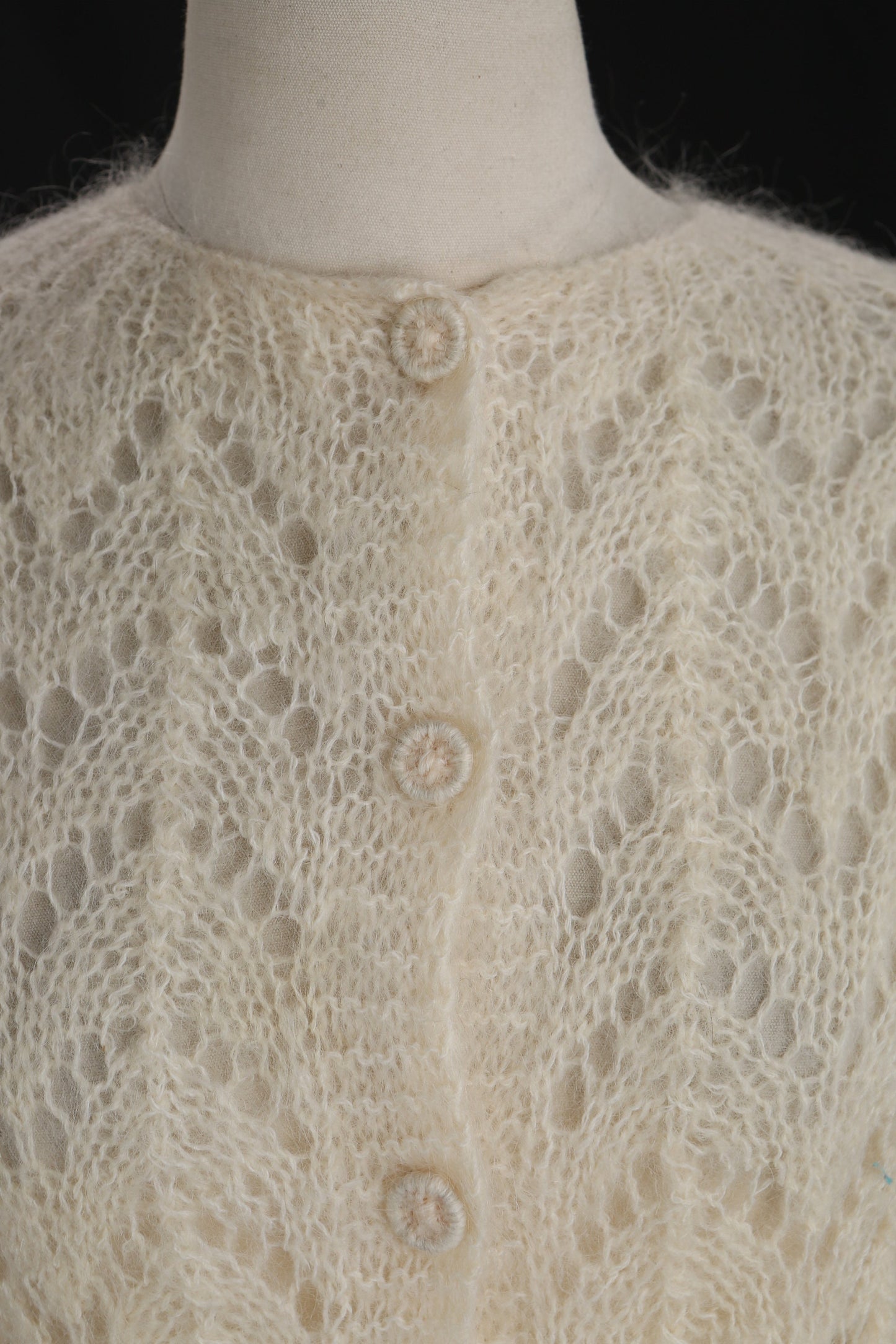 Vintage Women Button Up Long Sleeve Cardigan Sweater - Era 1960s - 1970s