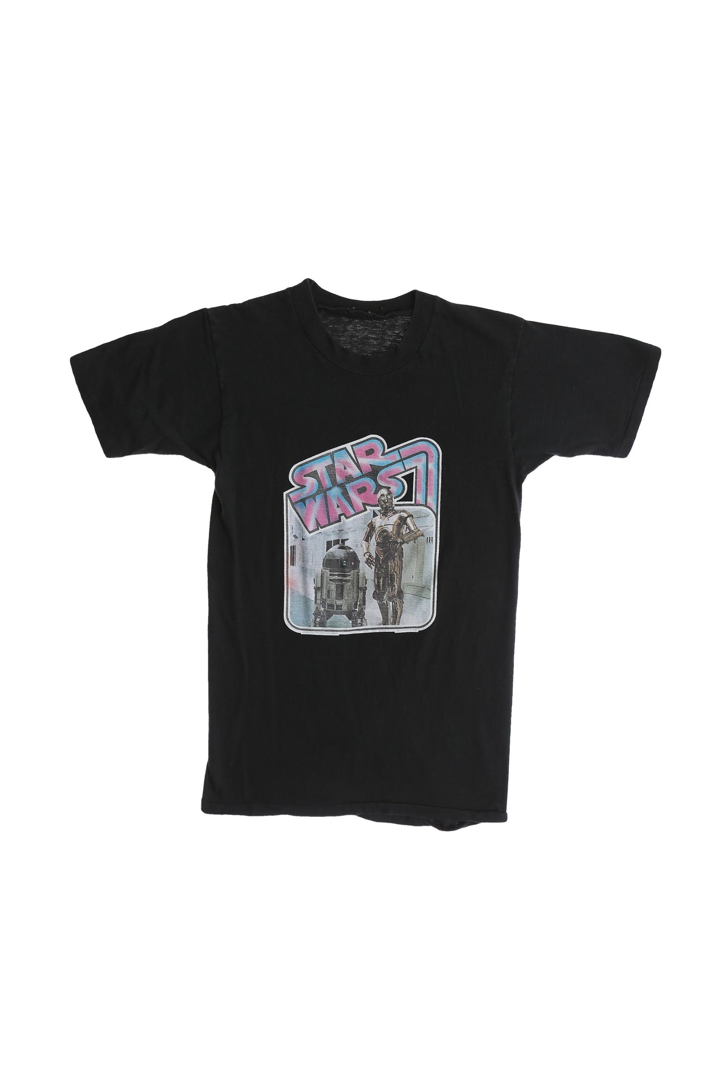 Vintage Iron Print Star Wars T-shirt - R2D2 and C-3PO