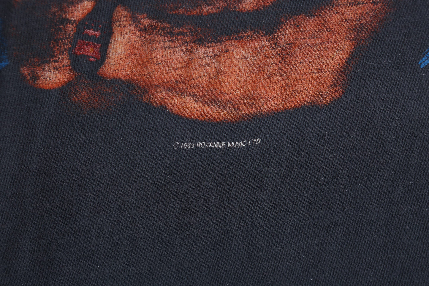 Vintage Police Rock Band Black Graphic T-shirt