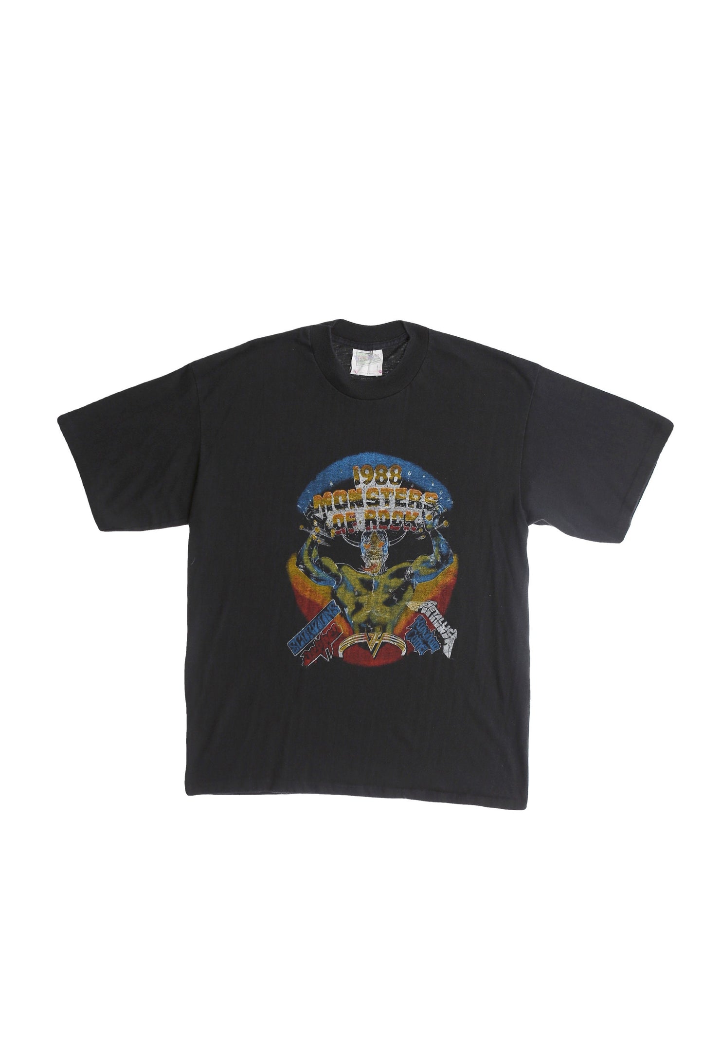 1988 Monsters of Rock Black Graphic T-shirt