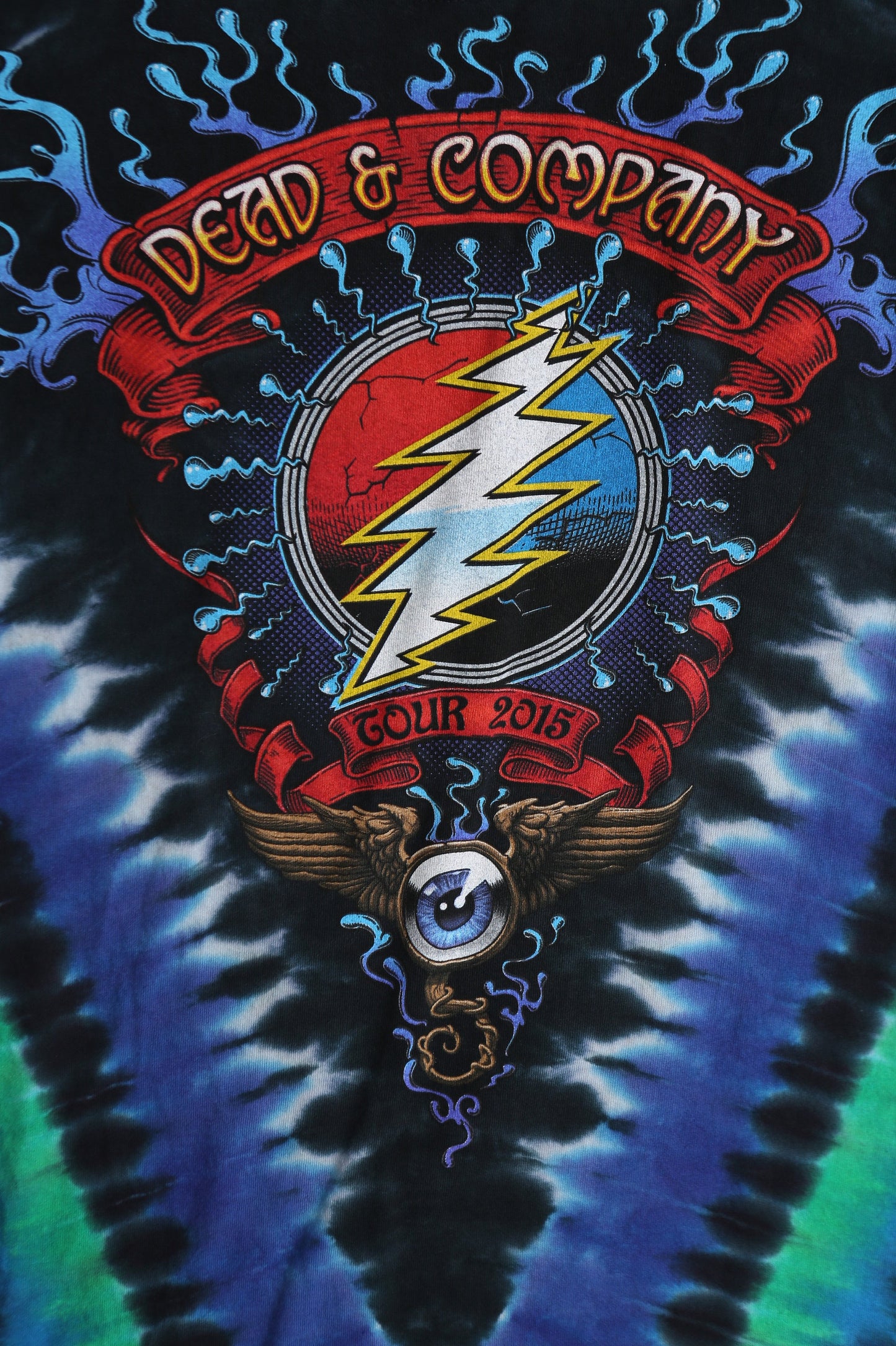 Dead and Company Tie Dye Rock Concert T-shirt