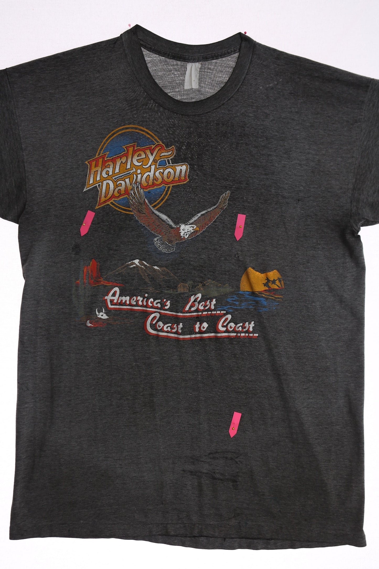 Vintage Harley Davidson Graphic T-shirt - America's Best Coast to Coast
