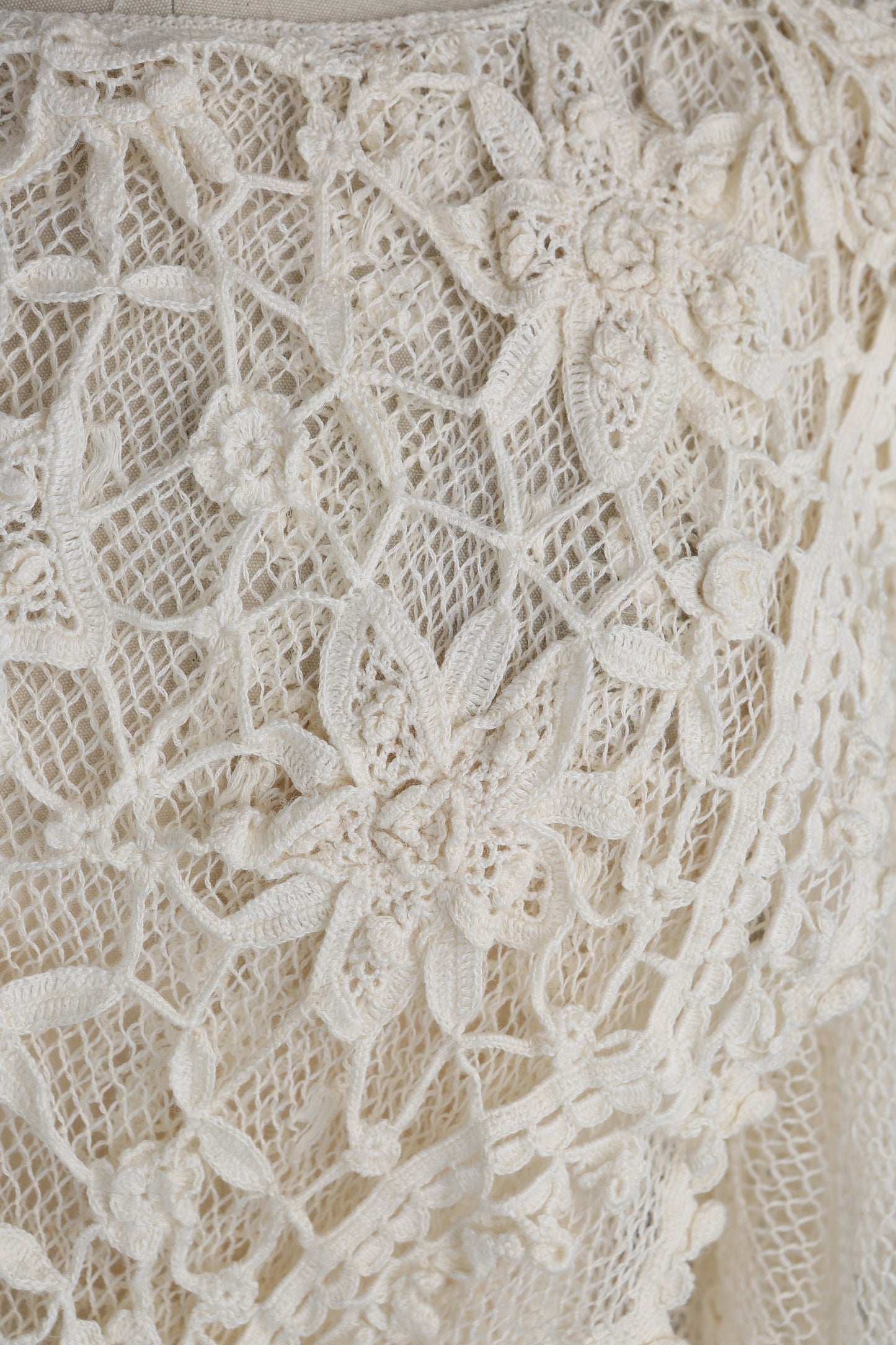 Vintage White Crochet Dress