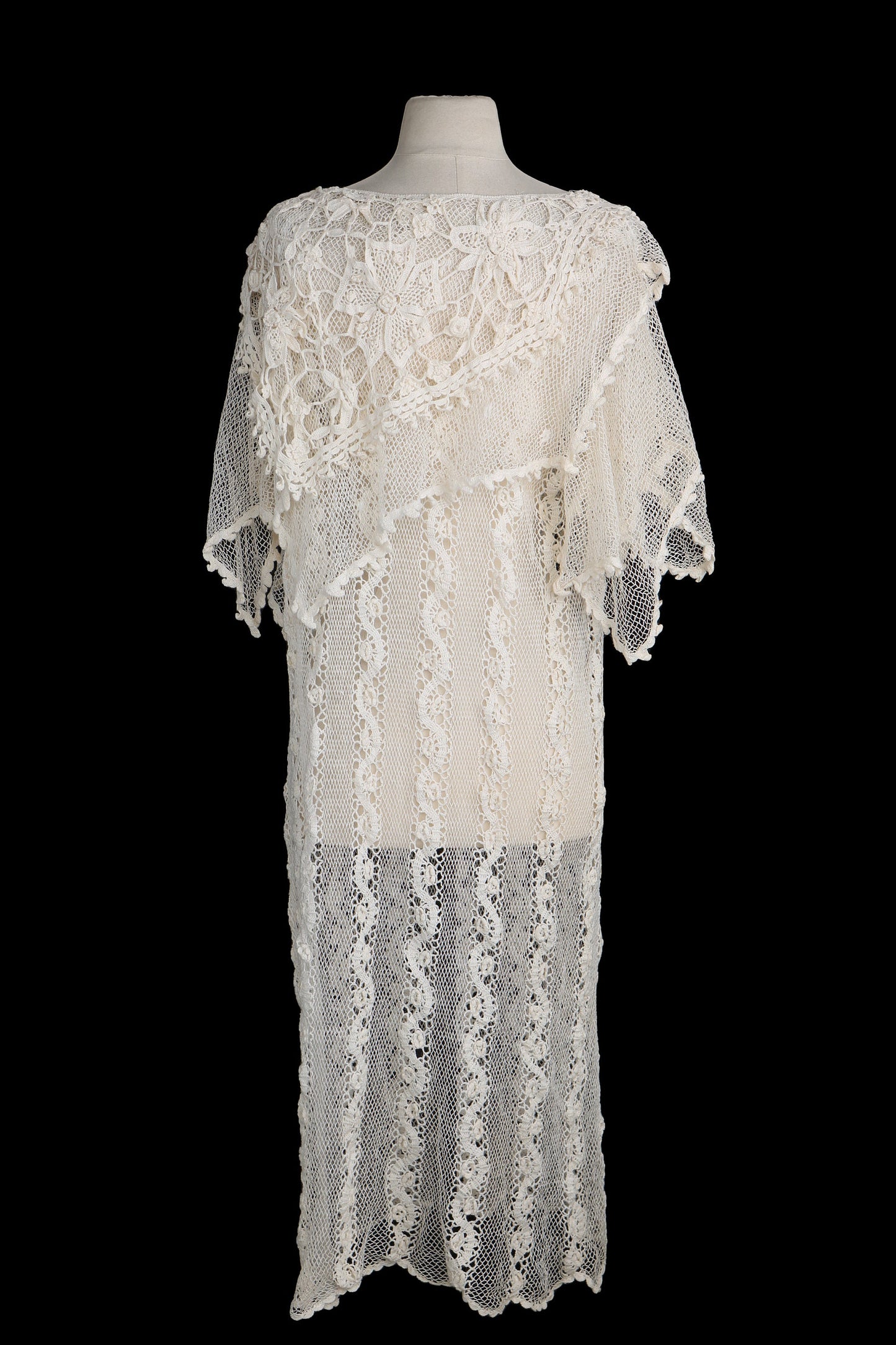 Vintage White Crochet Dress