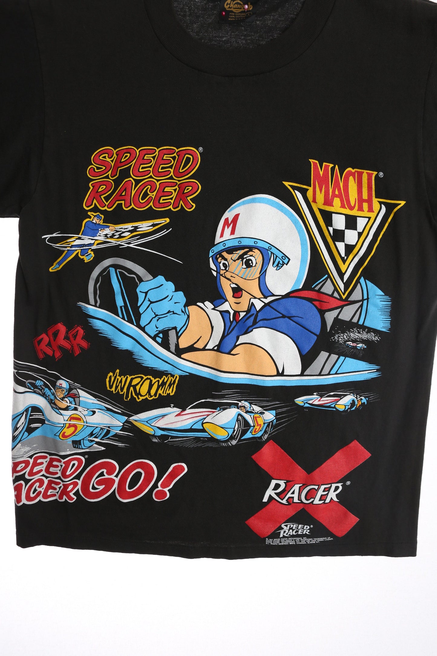 Vintage Speed Racer Graphic T-shirt - Changes T-shirt Label