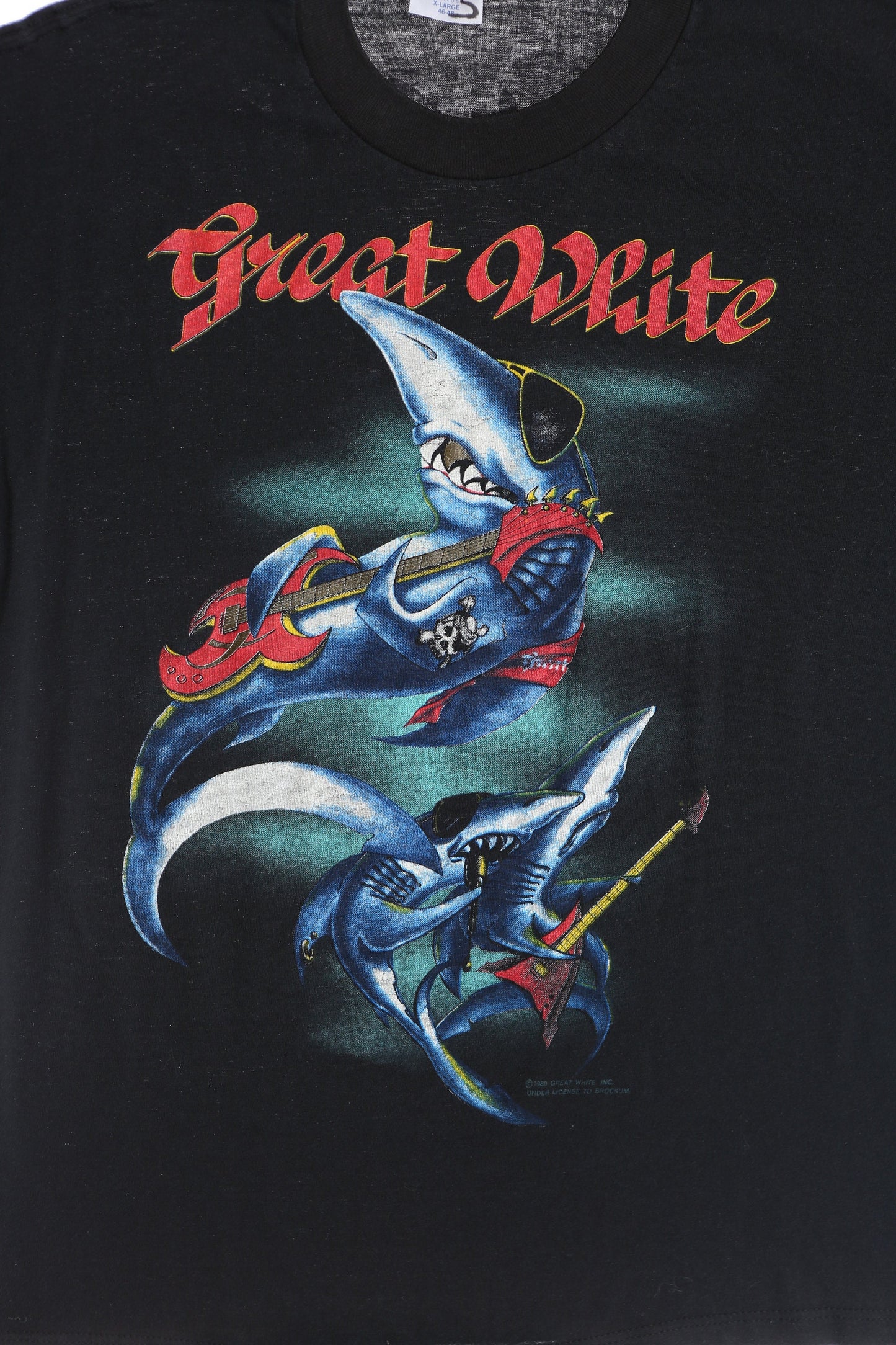 Great White 1989 Tour Rock Graphic T-shirt