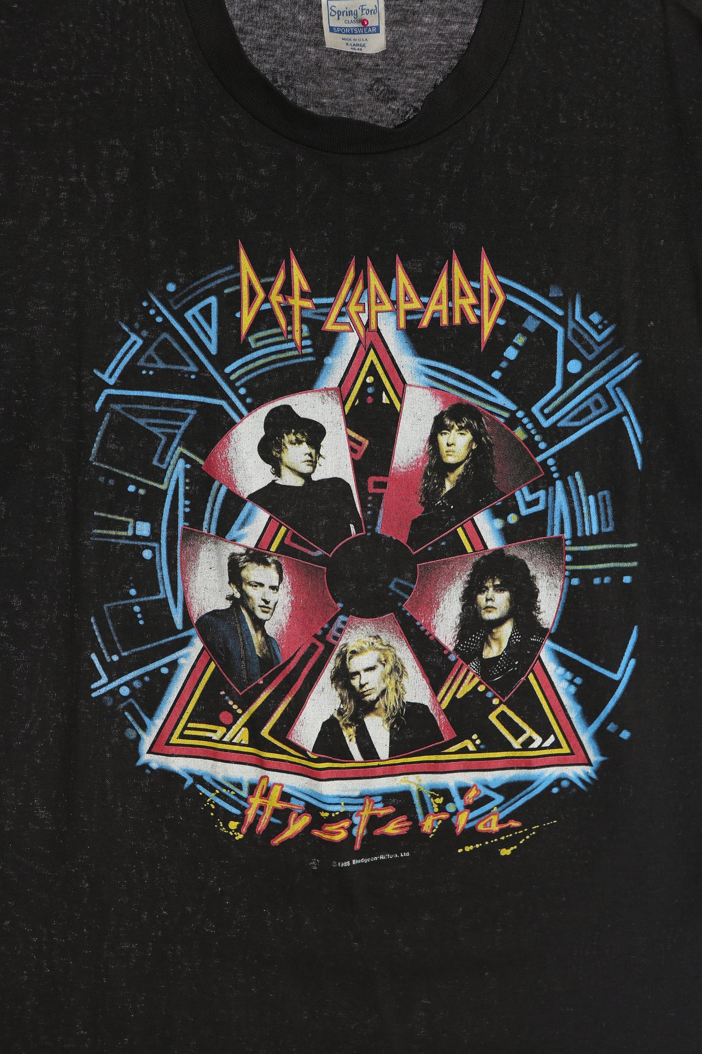 Def Leppard Hysteria Tour Rock graphic T-shirt