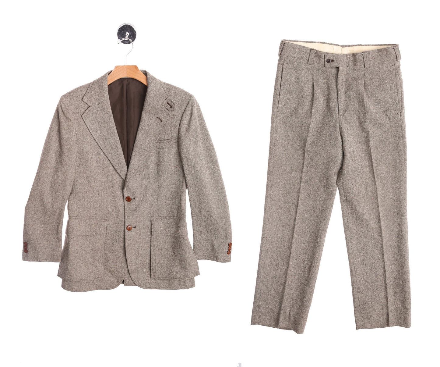 Vintage 1970's Men Suit - 2 Piece Set Jacket / Pants - Made in Colombia