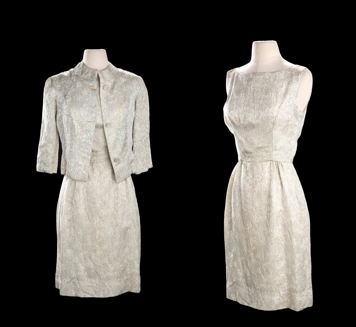 Vintage 1950's 2 Piece Women's Baroque Casual Set - Jacket and Dress