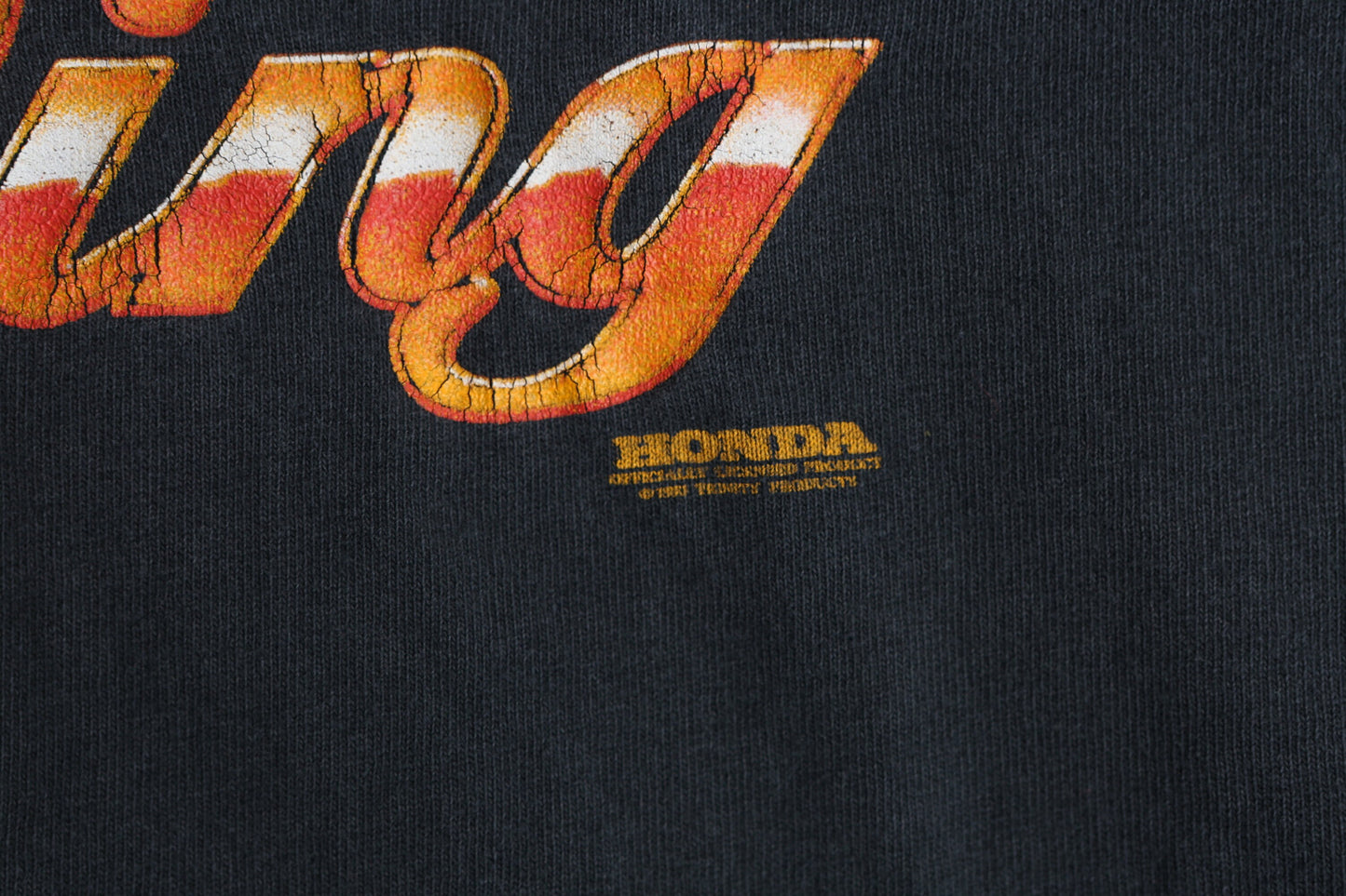 Vintage Honda Gold Wing Black Graphic T-shirt -