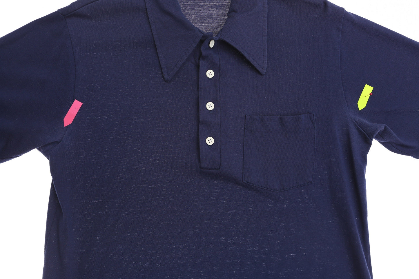 Vintage Blue Polo Shirt - Era 1970's - 1980's