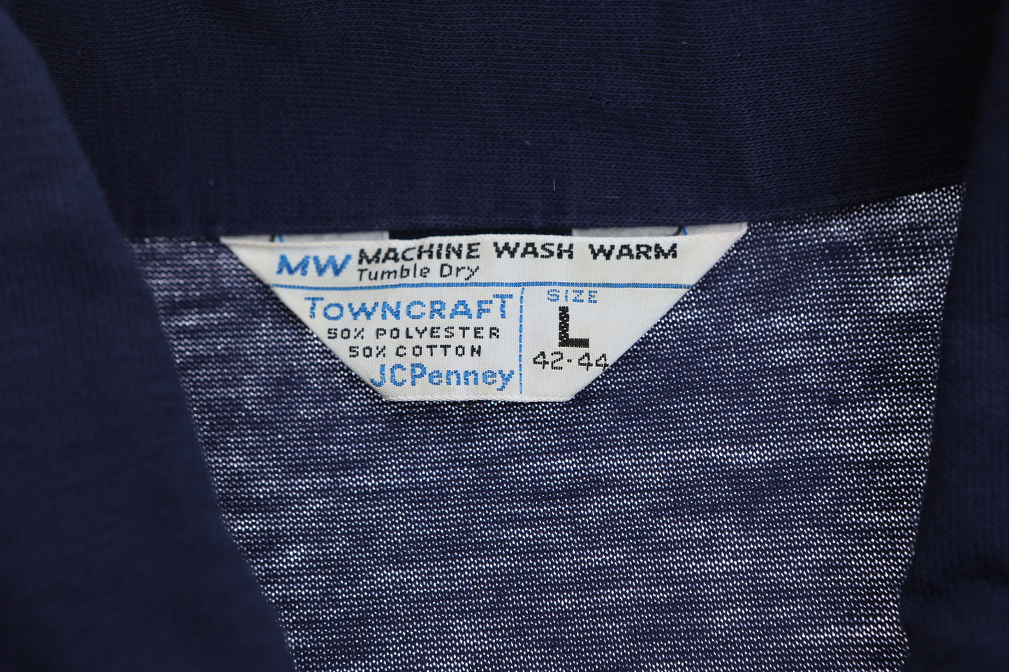 Vintage Blue Polo Shirt - Era 1970's - 1980's