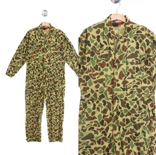 Vintage Camouflage Hunting Jumpsuit by NESCO
