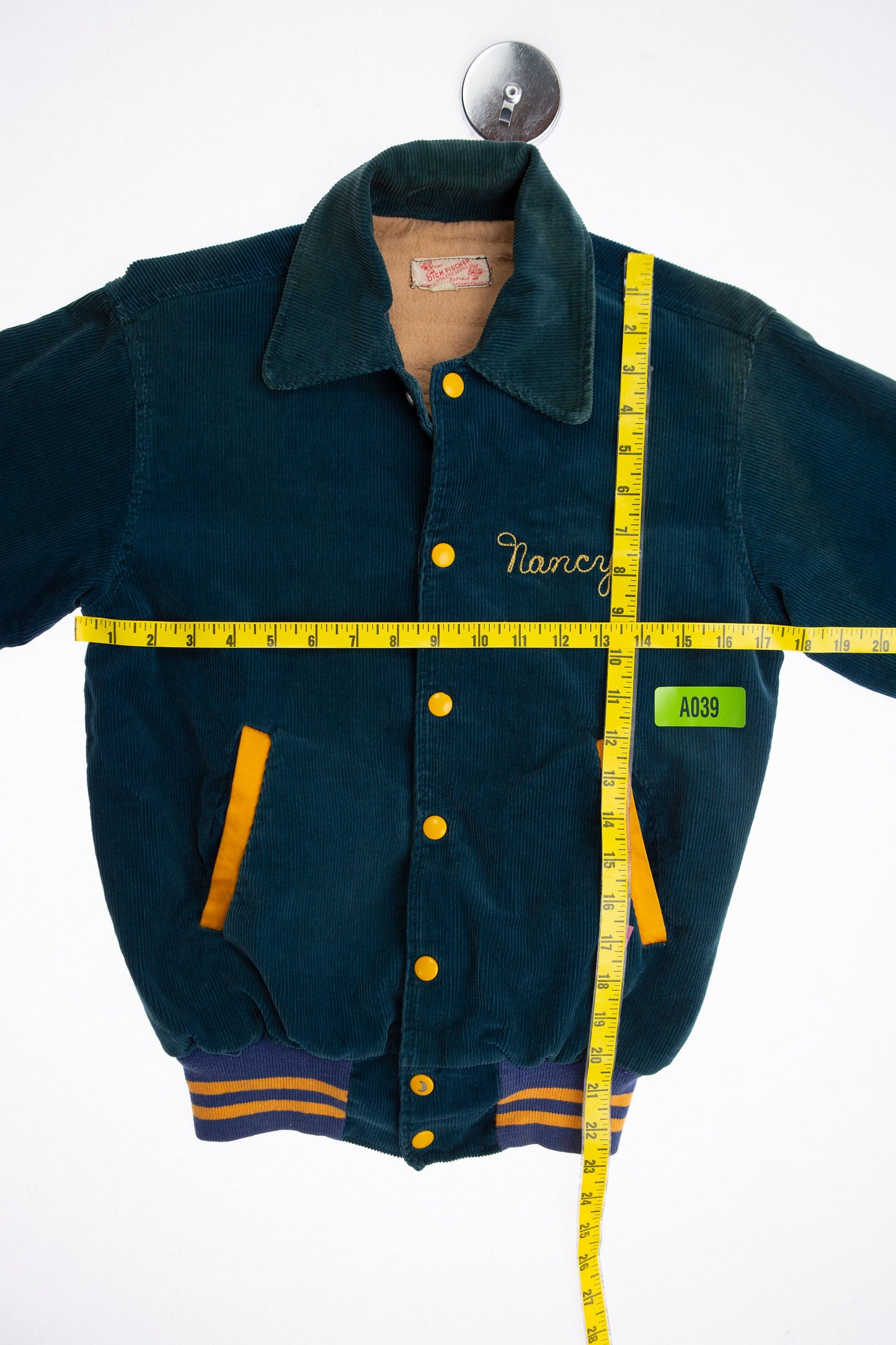 Vintage Varsity Jacket with Belmont Back Embroidered Letters by Dick Fischer