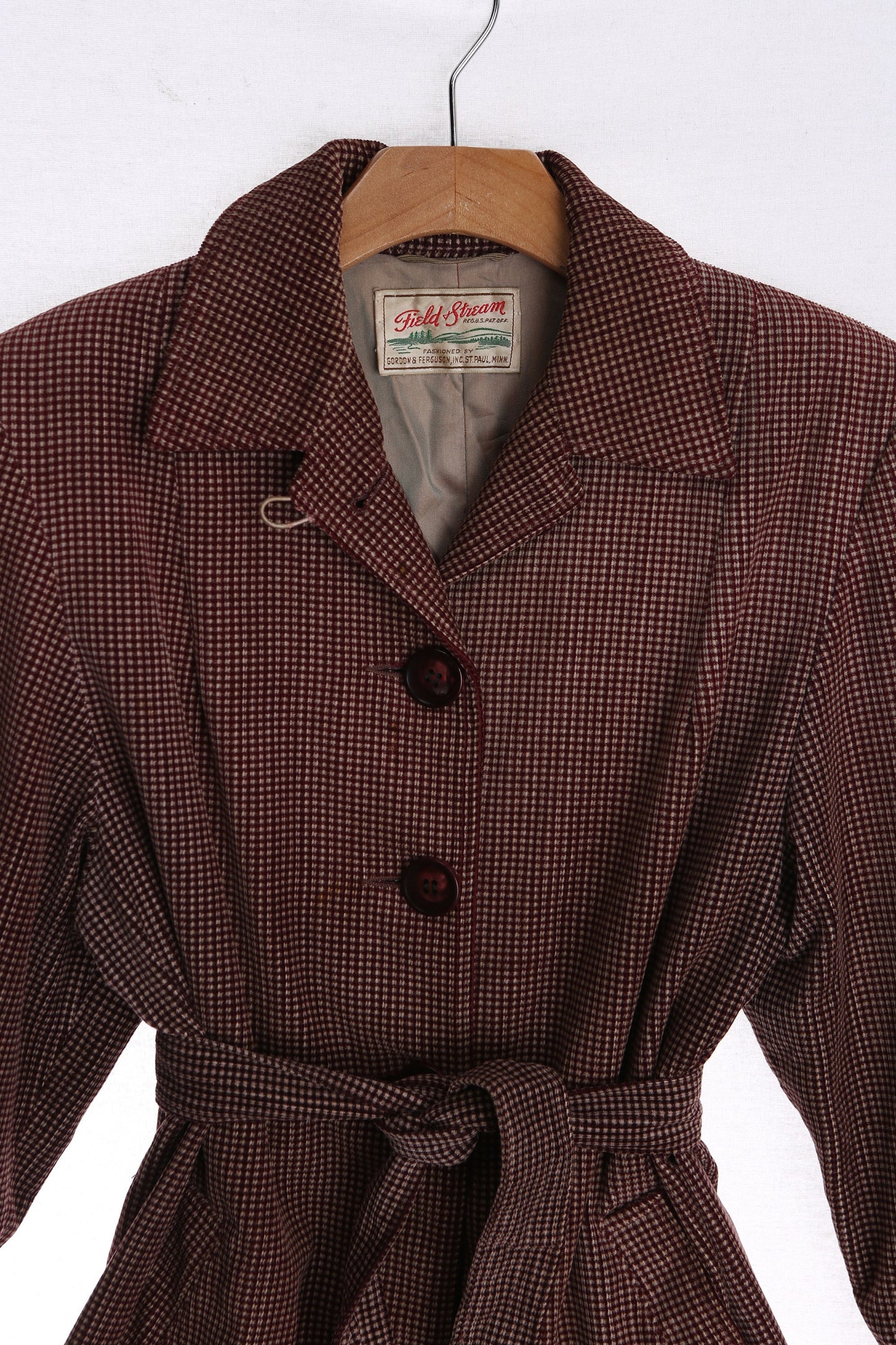 Vintage 1940's Women Casual Plaid Jacket by Field Stream