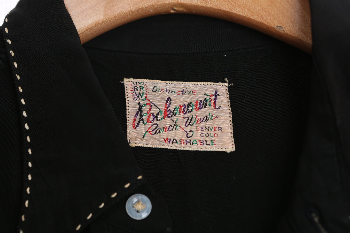 Vintage Men's Black Western Shirt by Rockmount Ranch Wear