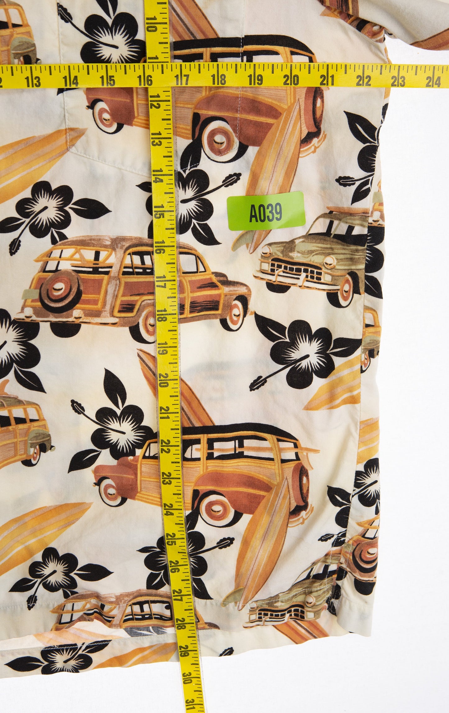 Vintage Men Surfing Print Hawaiian Shirt