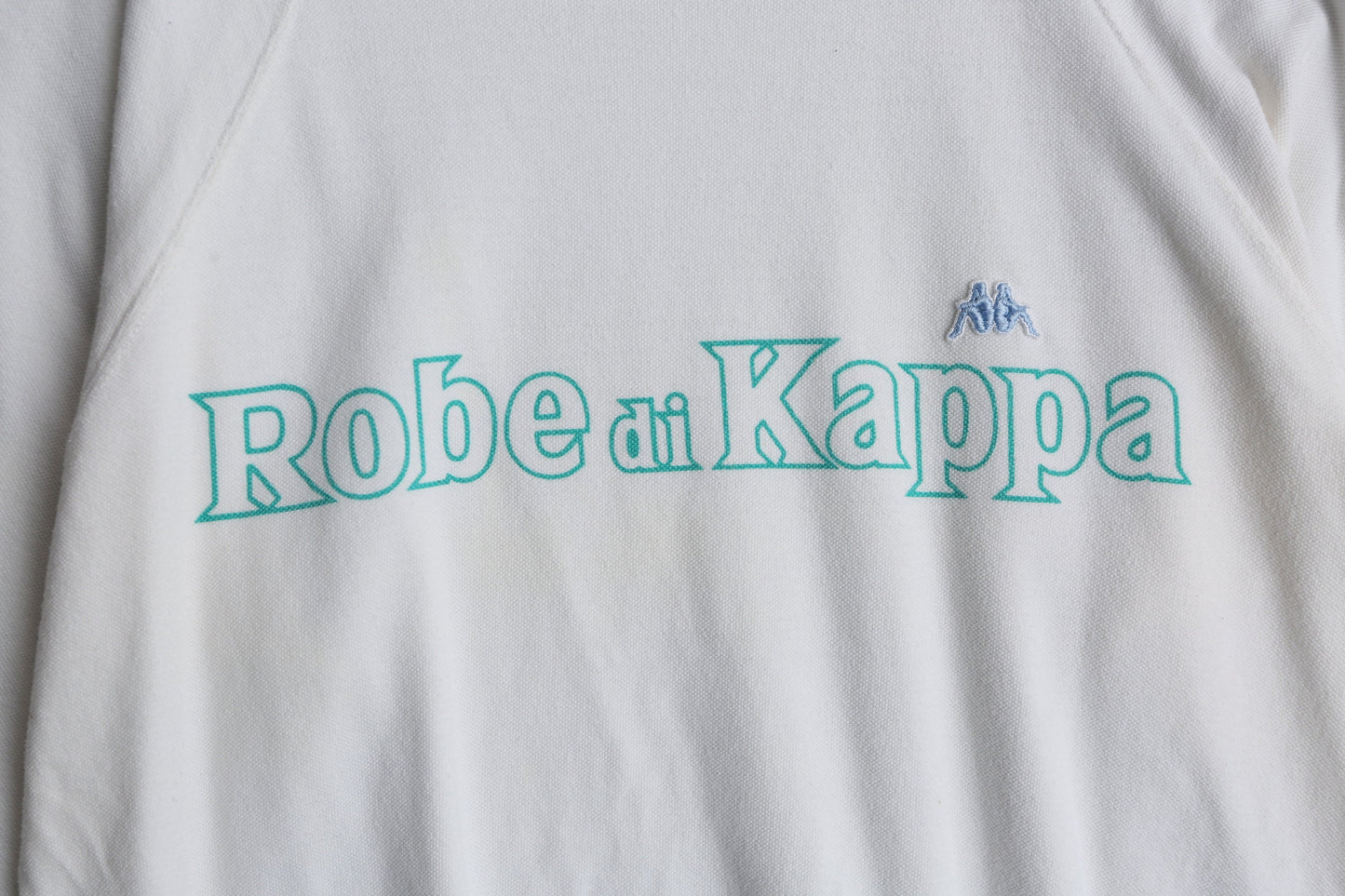 Robe Di Kappa Vintage White Sweatshirt - Made in Italy