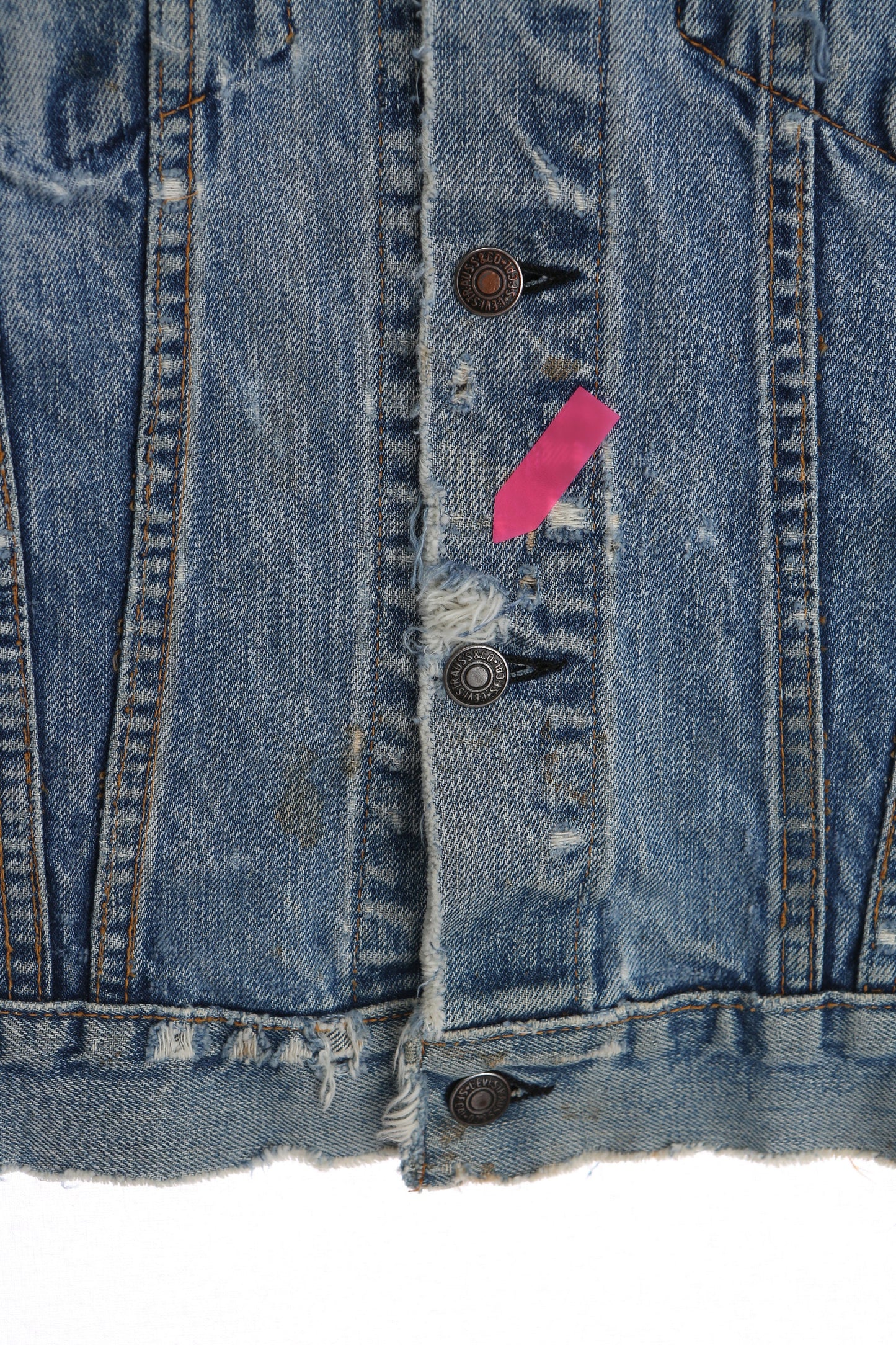 Vintage Levi's Distressed Denim Jacket - Era 1970s - 1980s