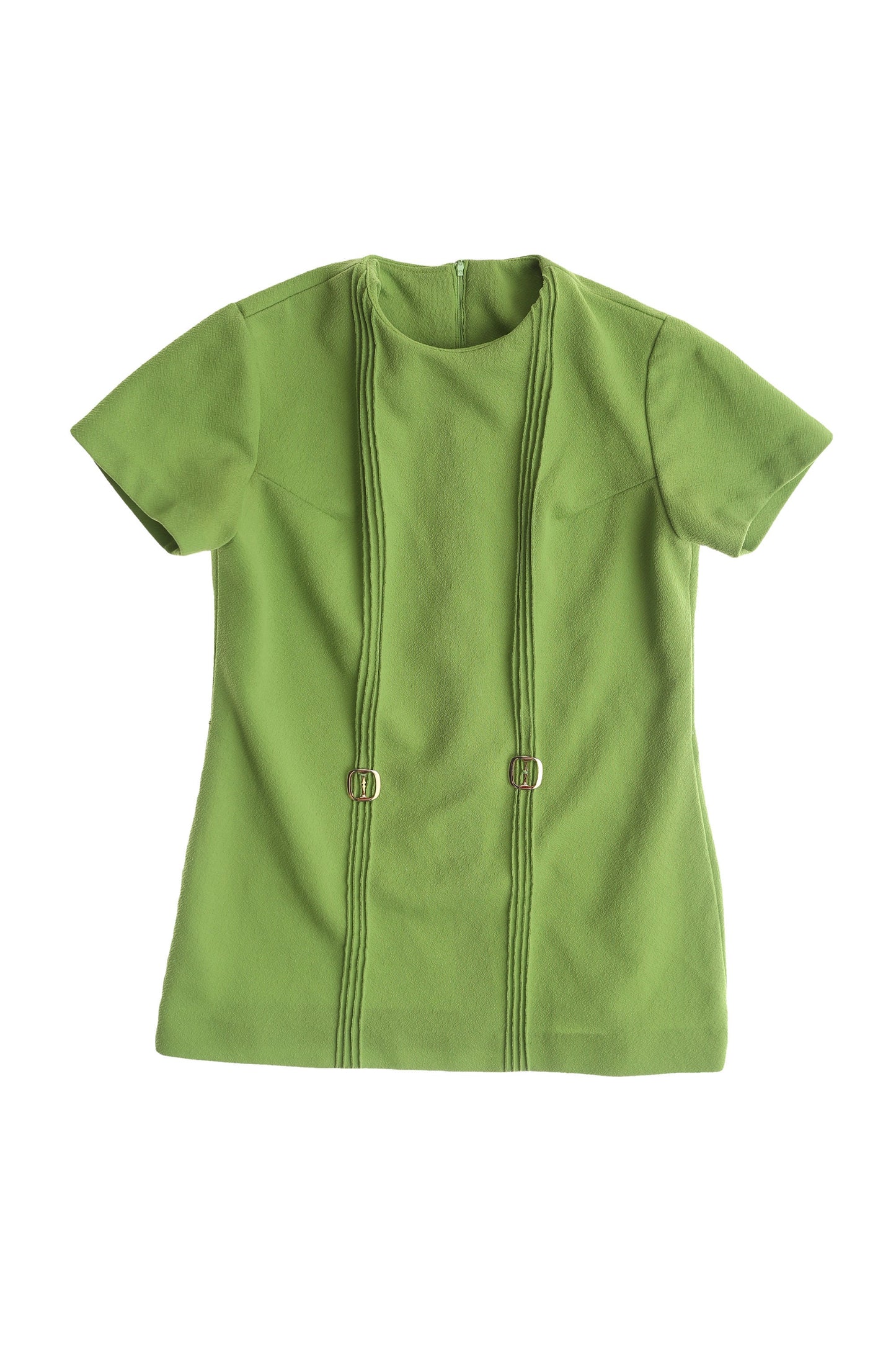 Vintage 1970s Women Green Casual Poly Suit