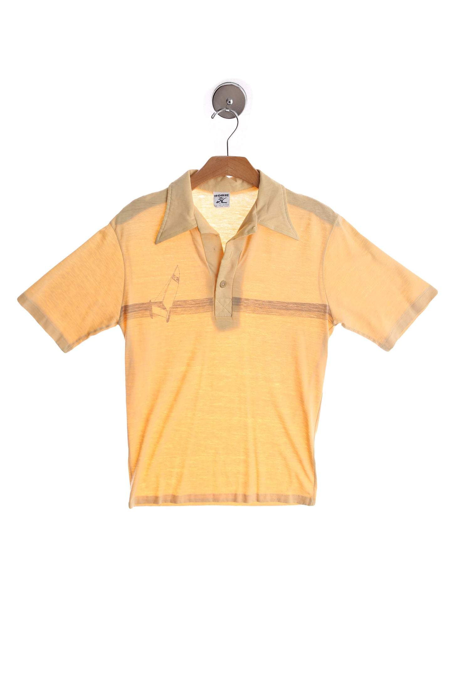 Vintage Polo Shirt - Yellow Beach Graphic T-shirt by Hobie
