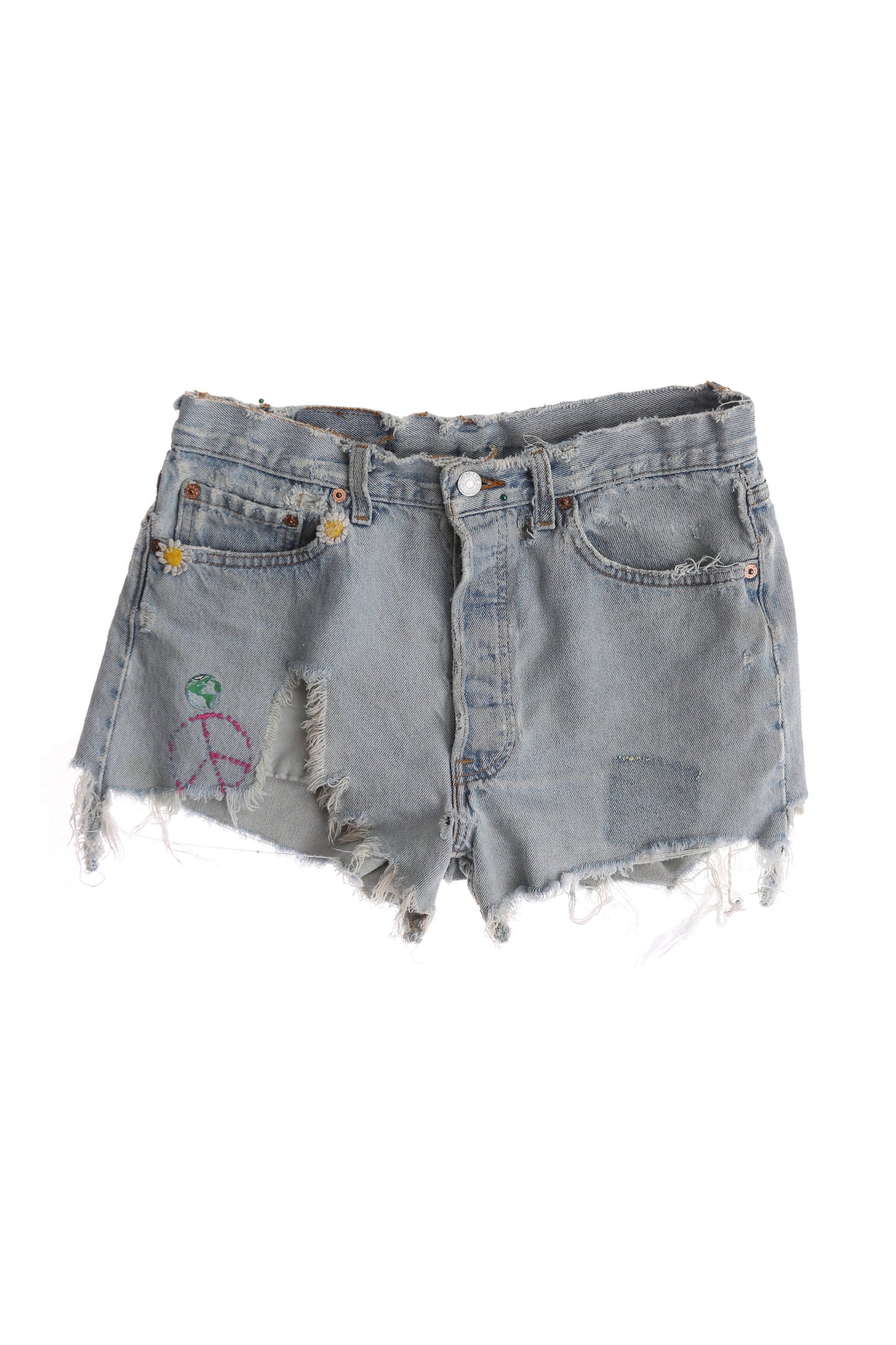 Vintage 501 Levi's Distressed Denim Cut Off Shorts