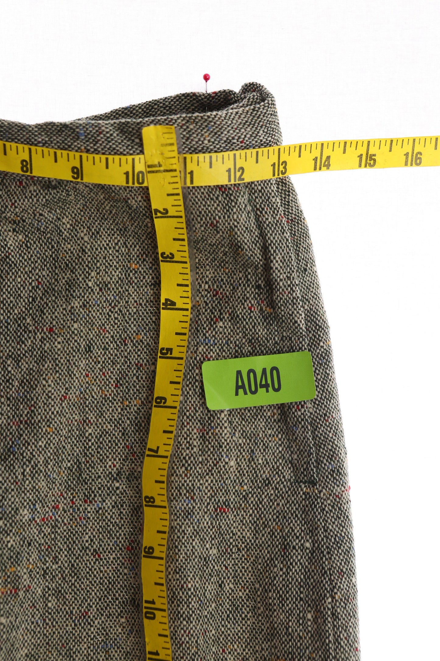 Vintage Women Wool Casual Skirt - Era 1940's - 1950's