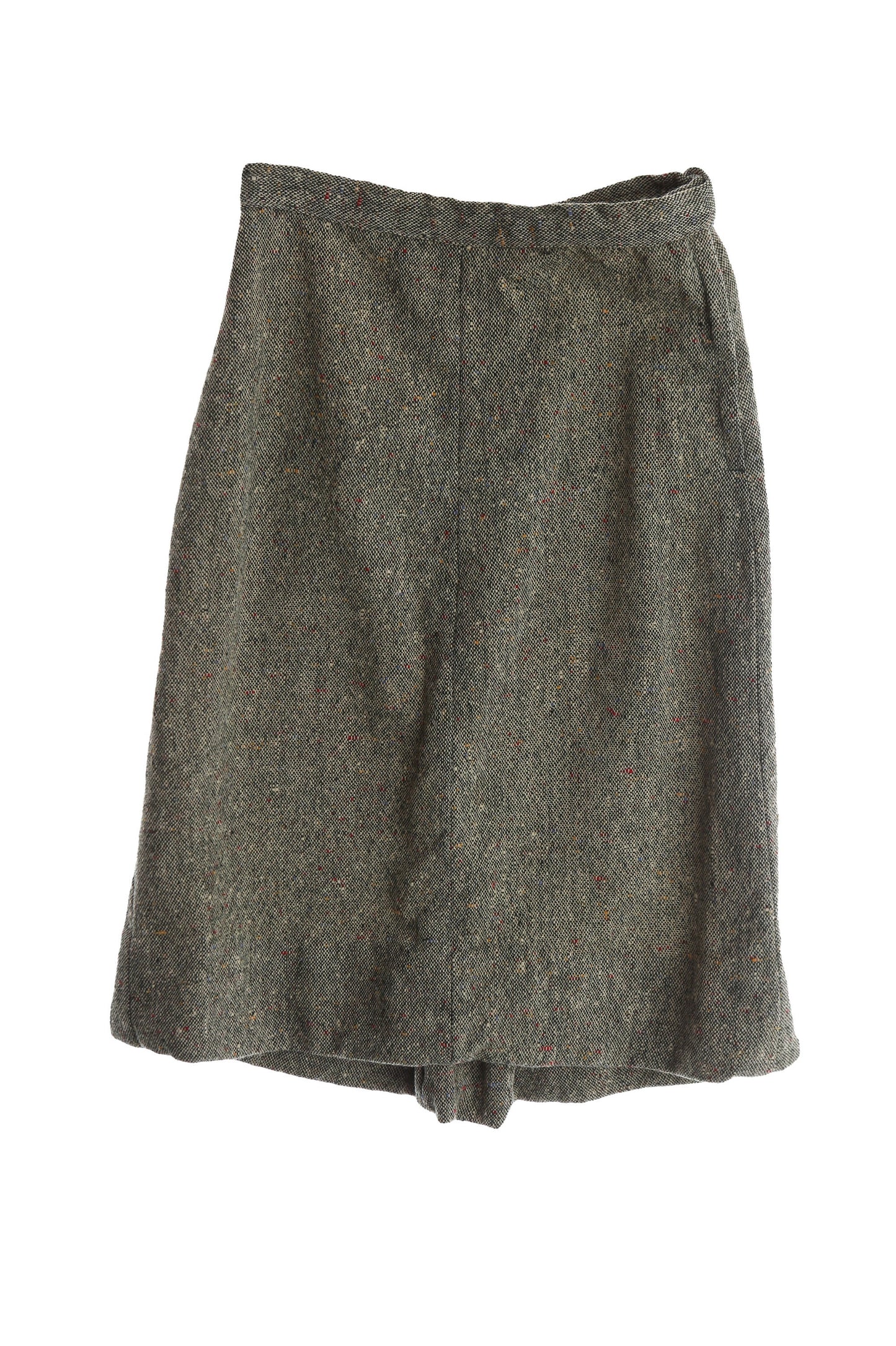 Vintage Women Wool Casual Skirt - Era 1940's - 1950's