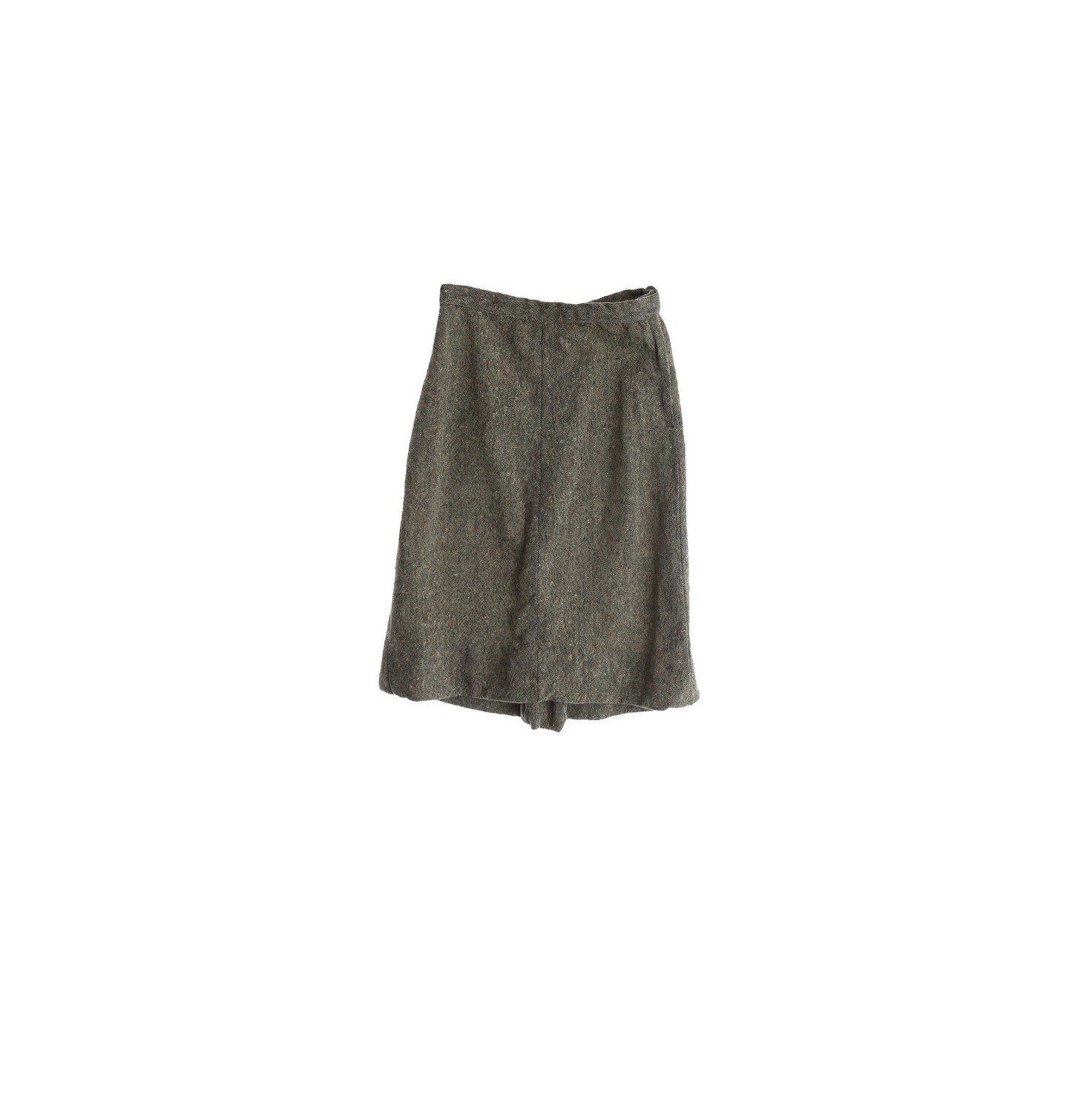 Vintage Women Wool Casual Skirt - Era 1940's - 1950's