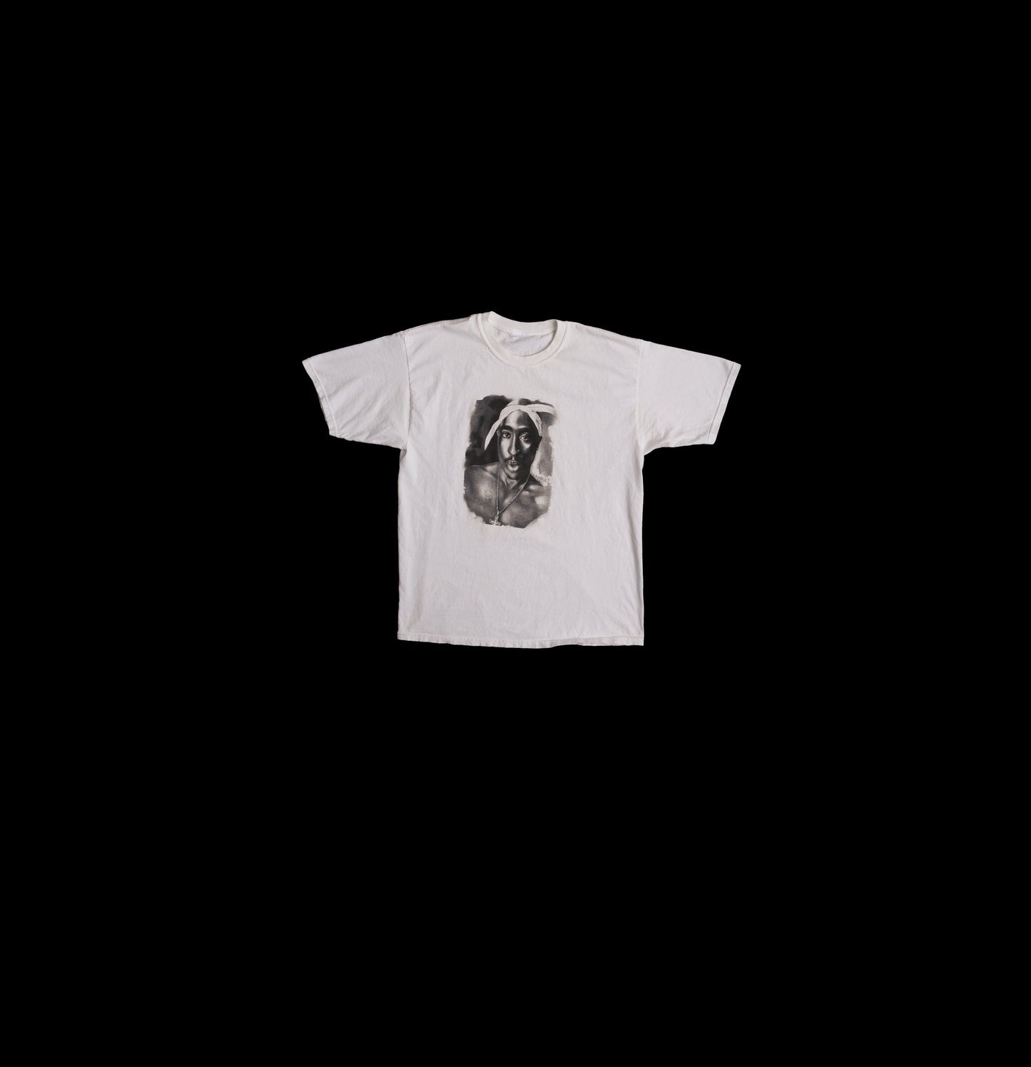 2Pac White Graphic T-shirt