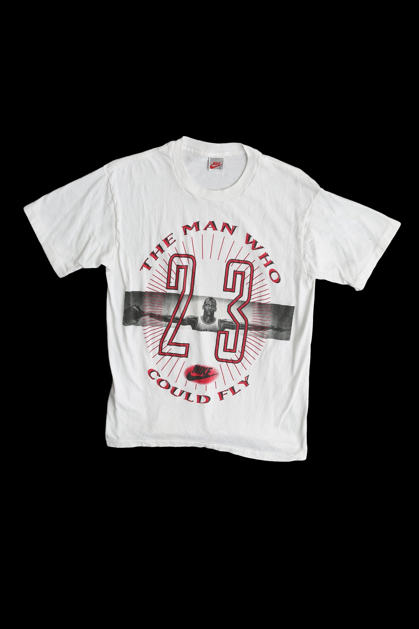 Vintage Nike Jordan Basketball Graphic T-shirt - The Man Who Could Fly