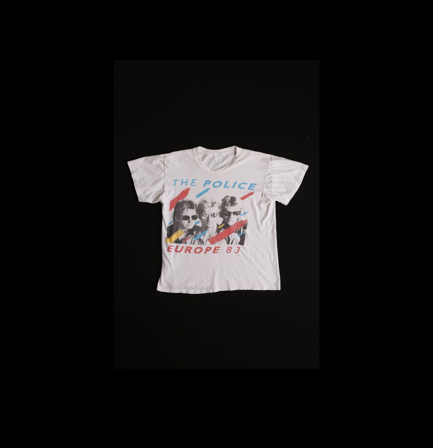 1983 Europe the Police Rock Graphic T-shirt
