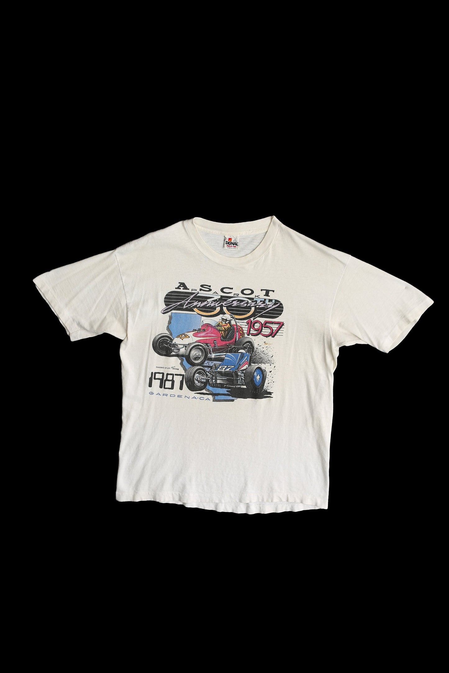 Vintage Ascot Park 30th Anniversary Racing Graphic T-shirt