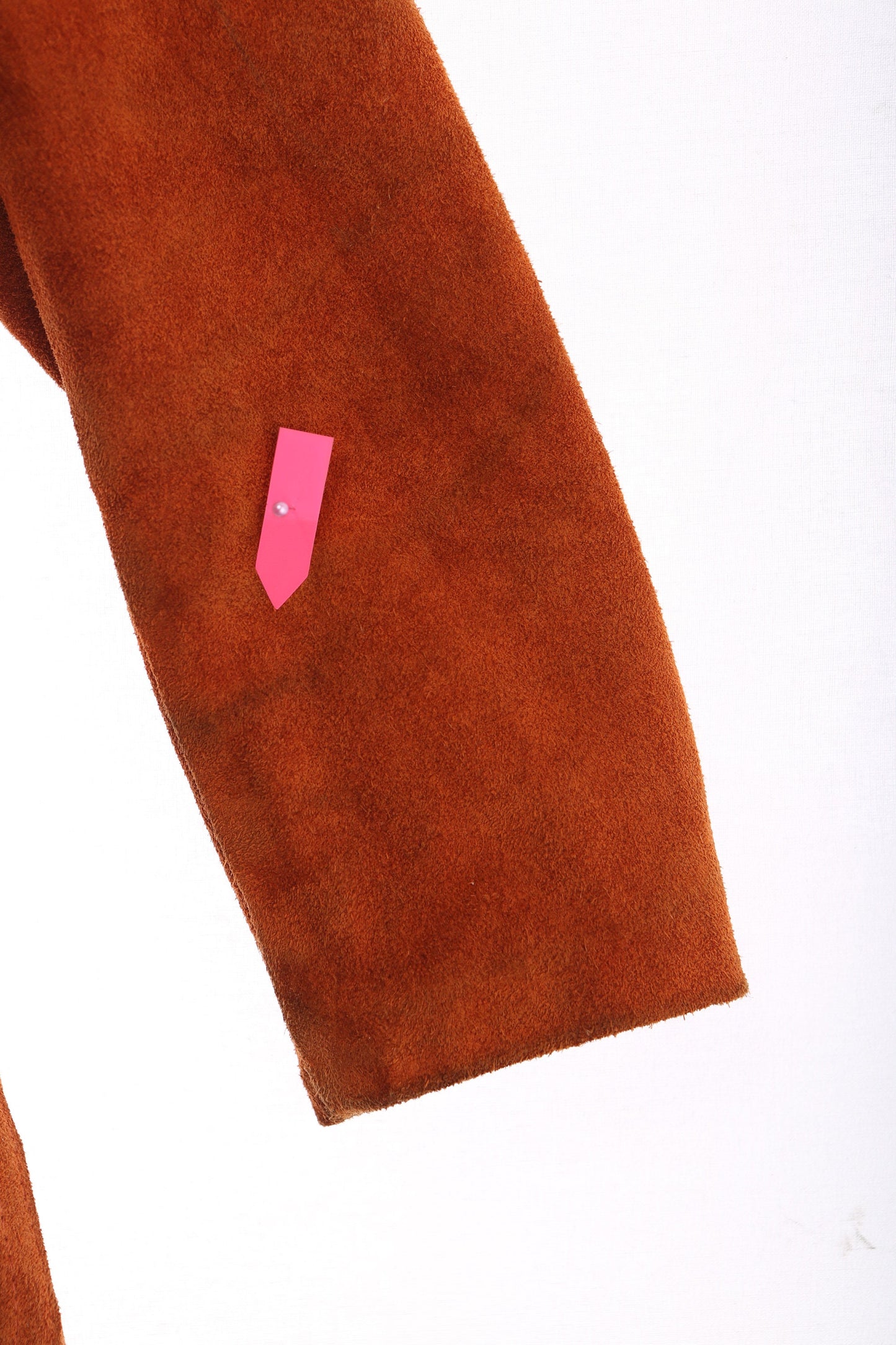 Vintage Women Hooded Suede Coat with Fur Seam