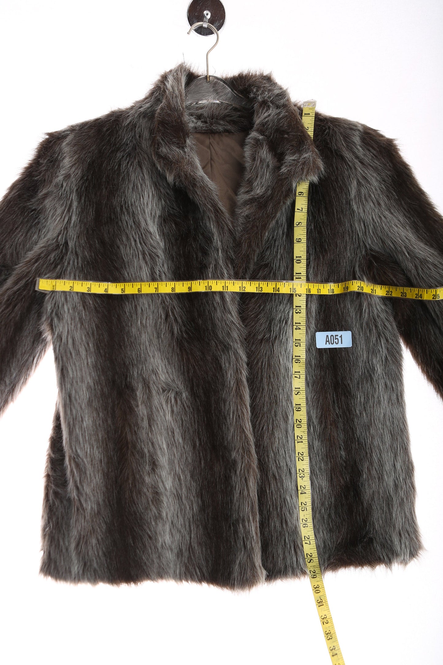 Vintage Women Brown Faux Fur Jacket