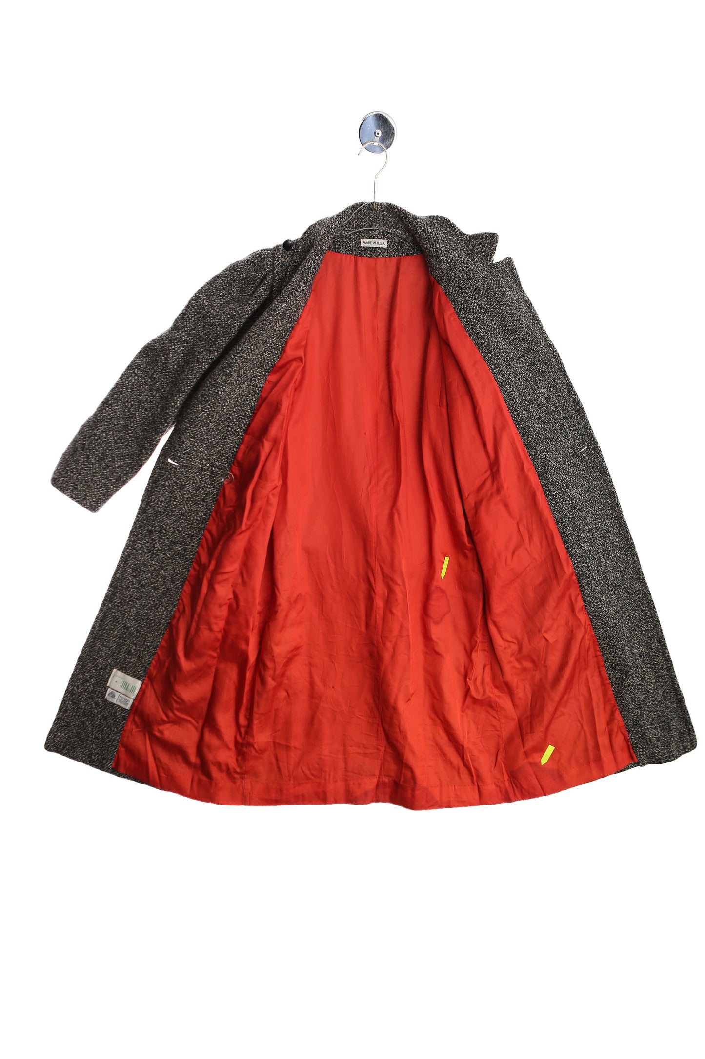 Vintage Women Gray Winter Trench Coat