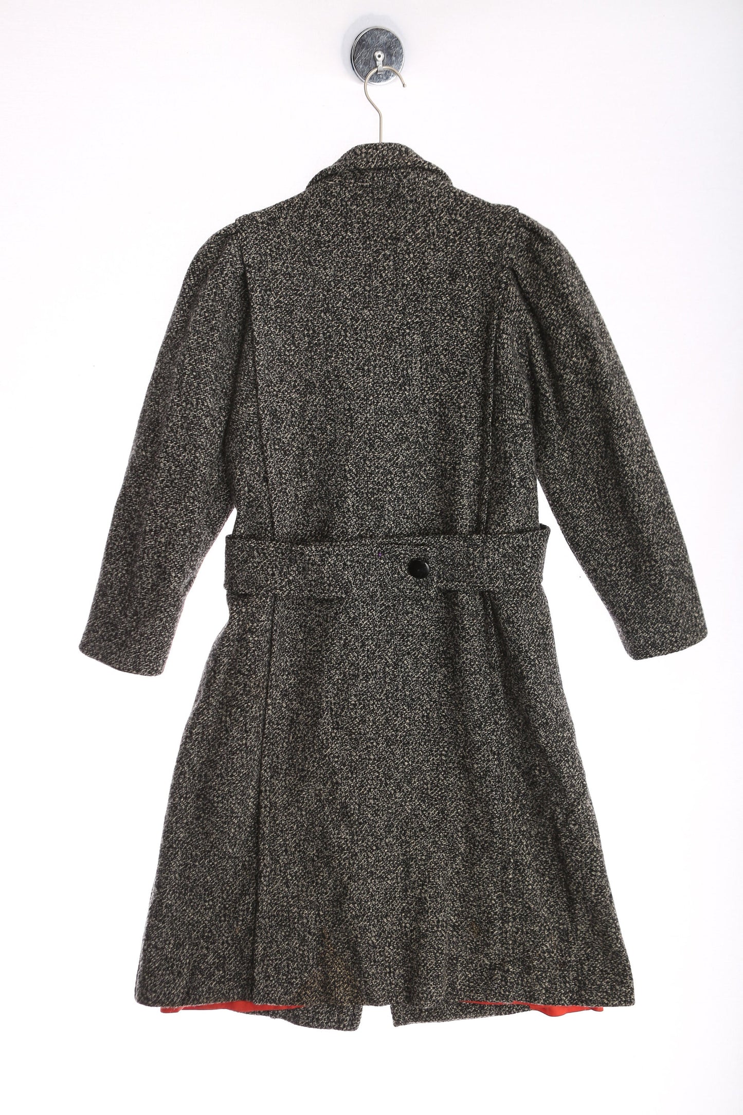 Vintage Women Gray Winter Trench Coat