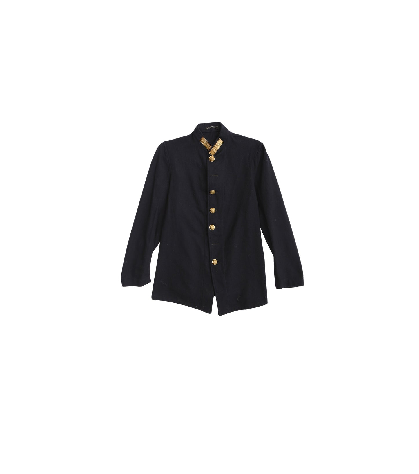 Vintage Military Blue Wool Coat