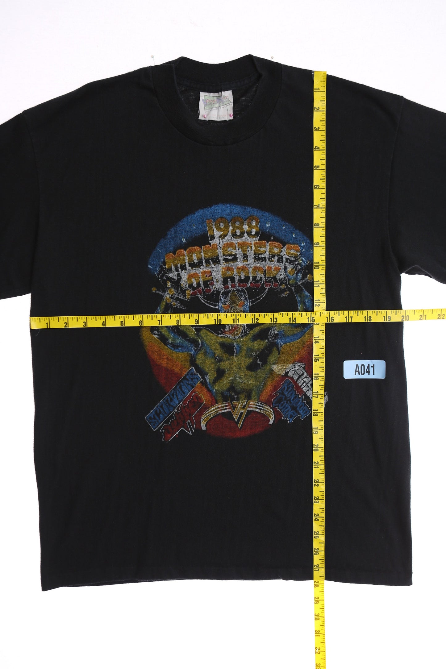 1988 Monsters of Rock Black Graphic T-shirt
