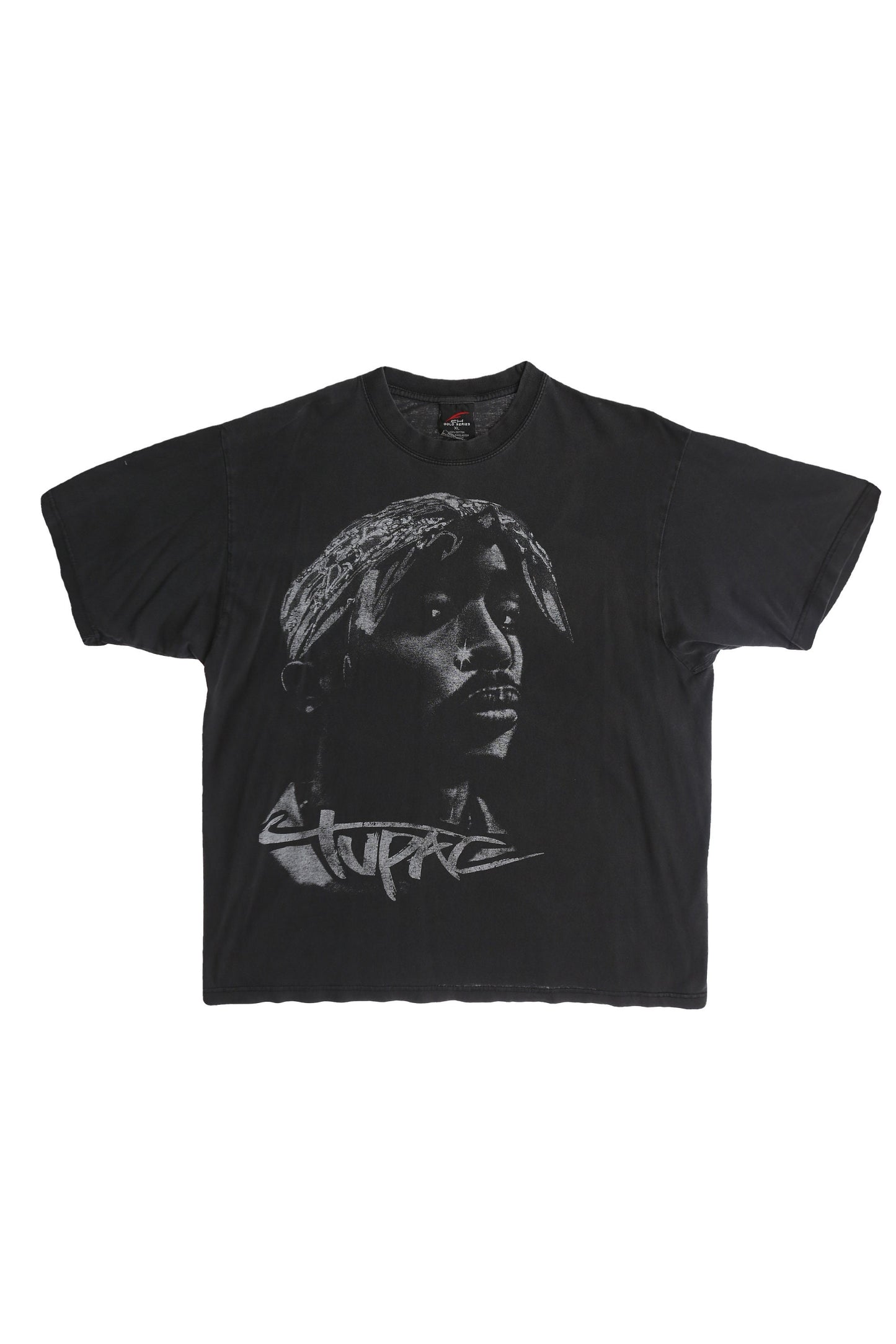 Tupac - Black Graphic Shirt with Tupac Face Print