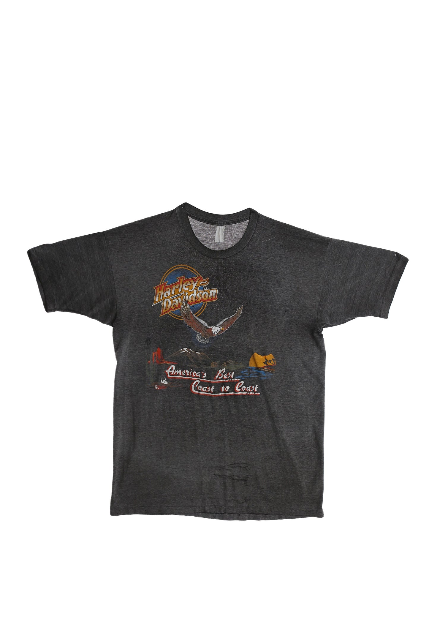 Vintage Harley Davidson Graphic T-shirt - America's Best Coast to Coast