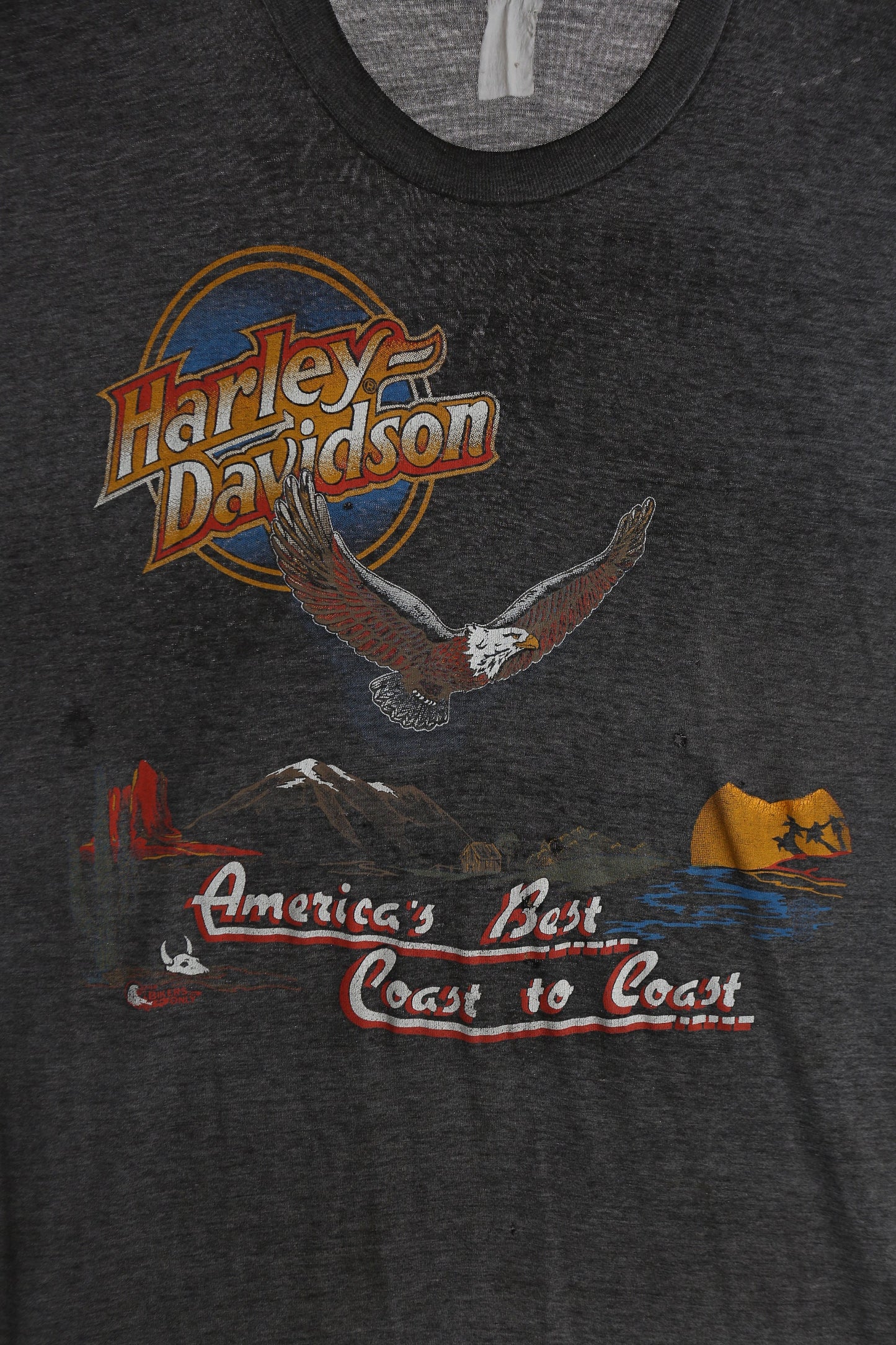 Vintage Harley Davidson Graphic T-shirt - America's Best Coast to Coast