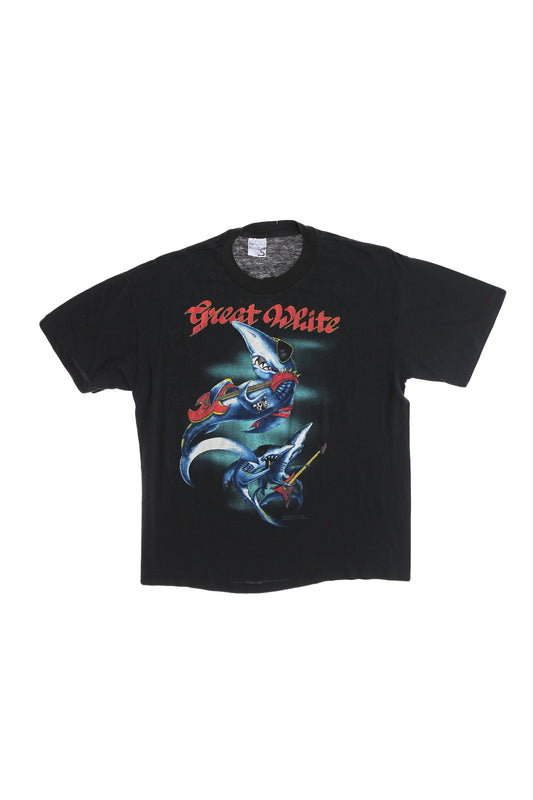 Great White 1989 Tour Rock Graphic T-shirt