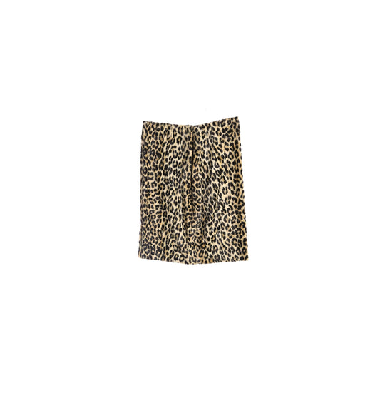 Vintage Women Leopard Print Pencil Skirt - Era 40's - 50's