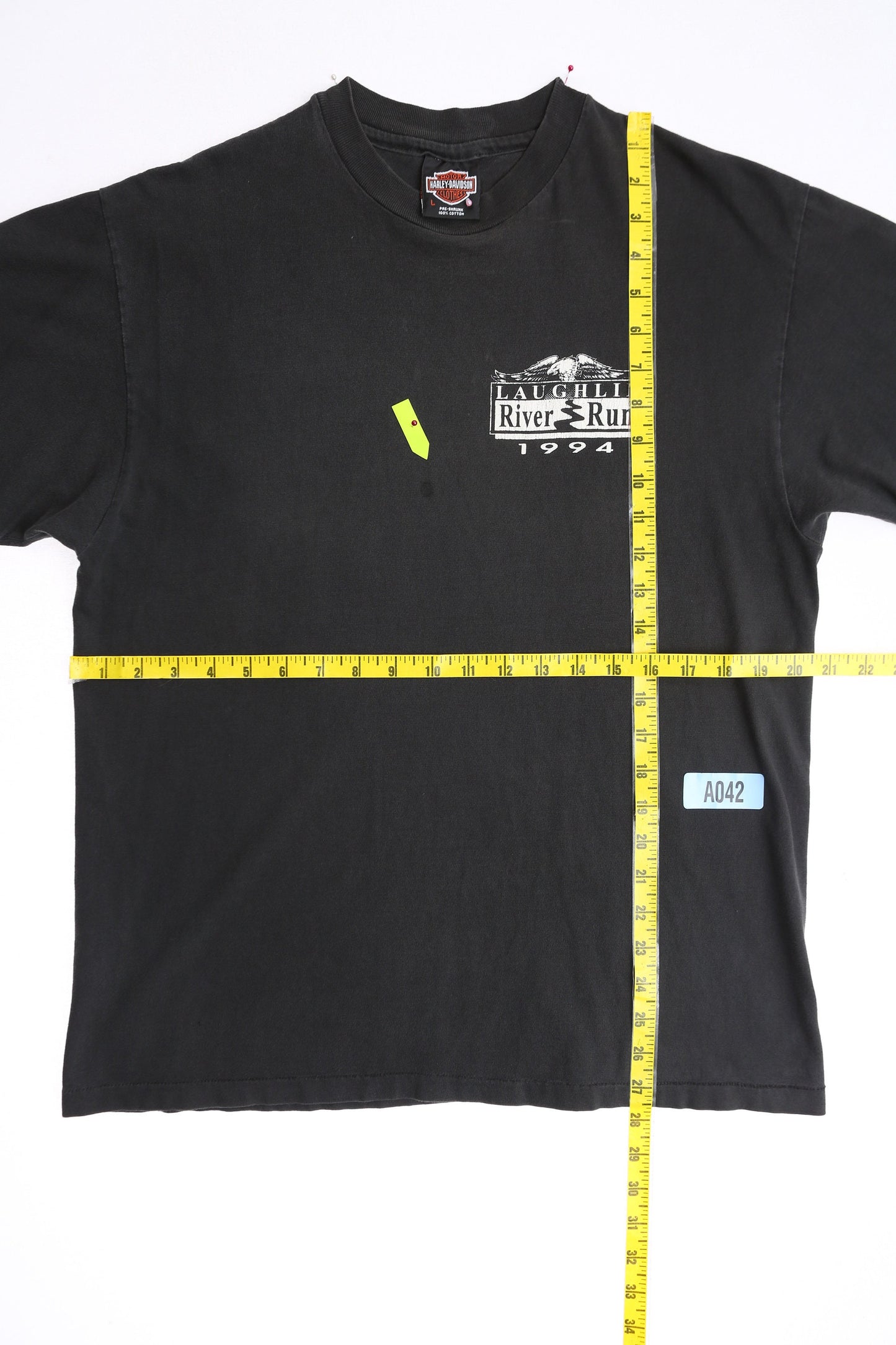 Vintage Harley Davidson Graphic T-shirt - 12th Annual Laughlin Run