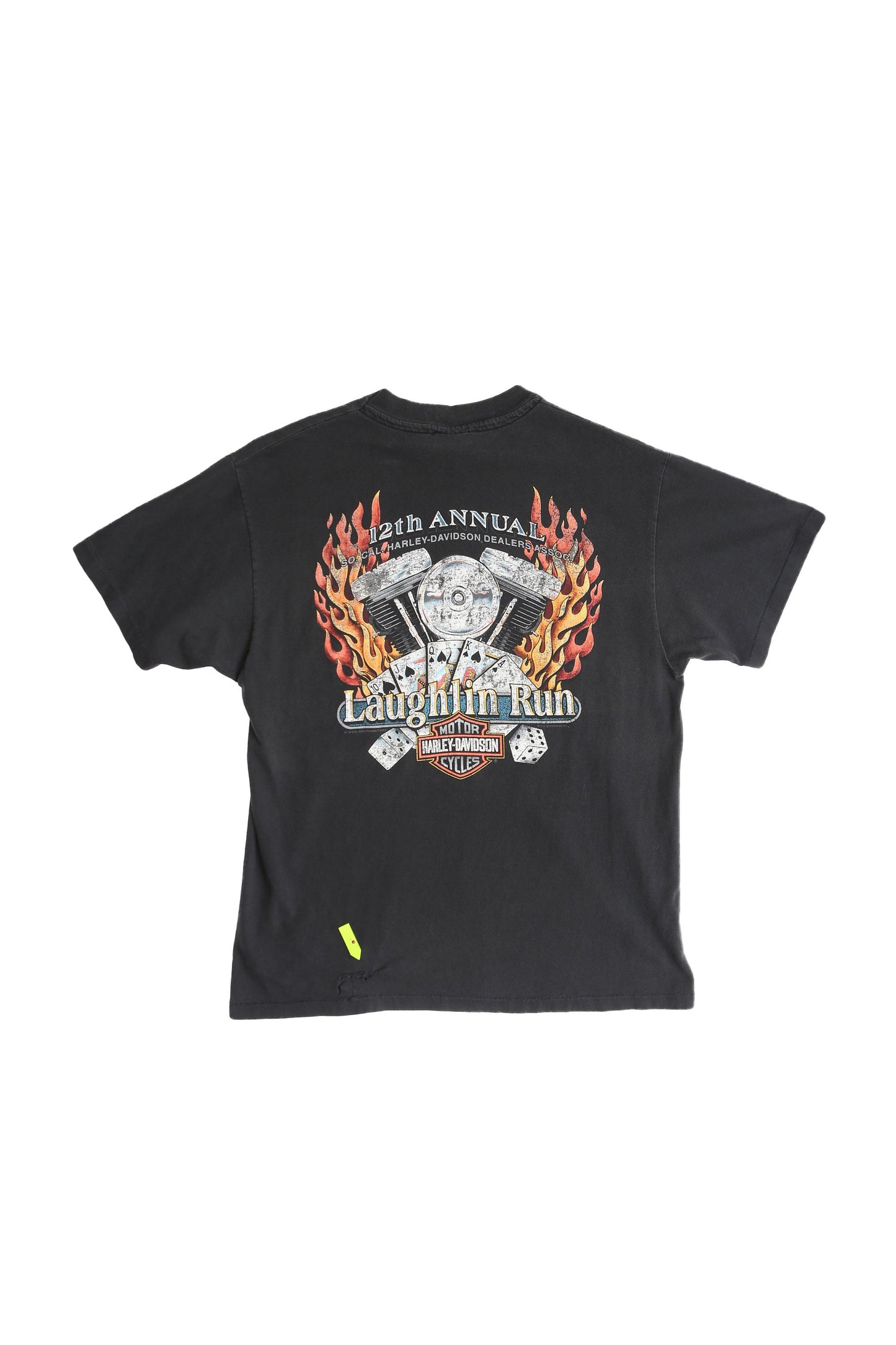 Vintage Harley Davidson Graphic T-shirt - 12th Annual Laughlin Run