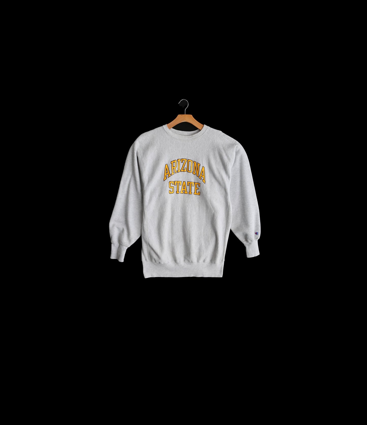 Vintage Champion Gray Crew Neck Sweatshirt with Arizona State University Print